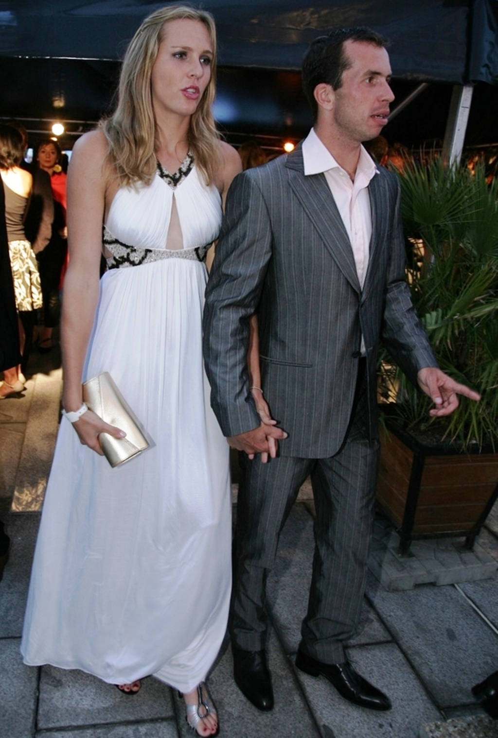 Radek Stepanek And Wife Attending Formal Event Background