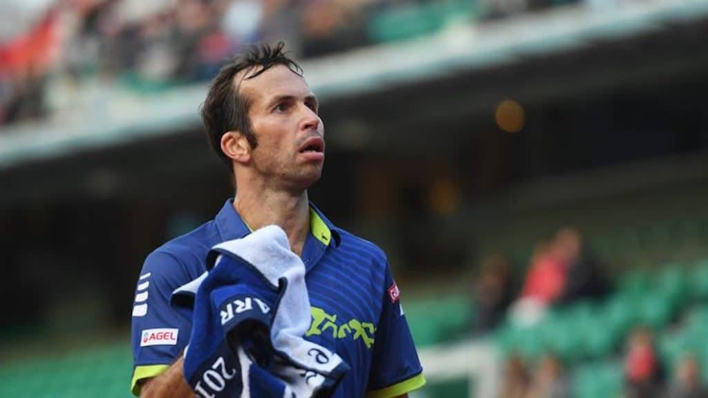 Radek Stepanek Looking Up Background