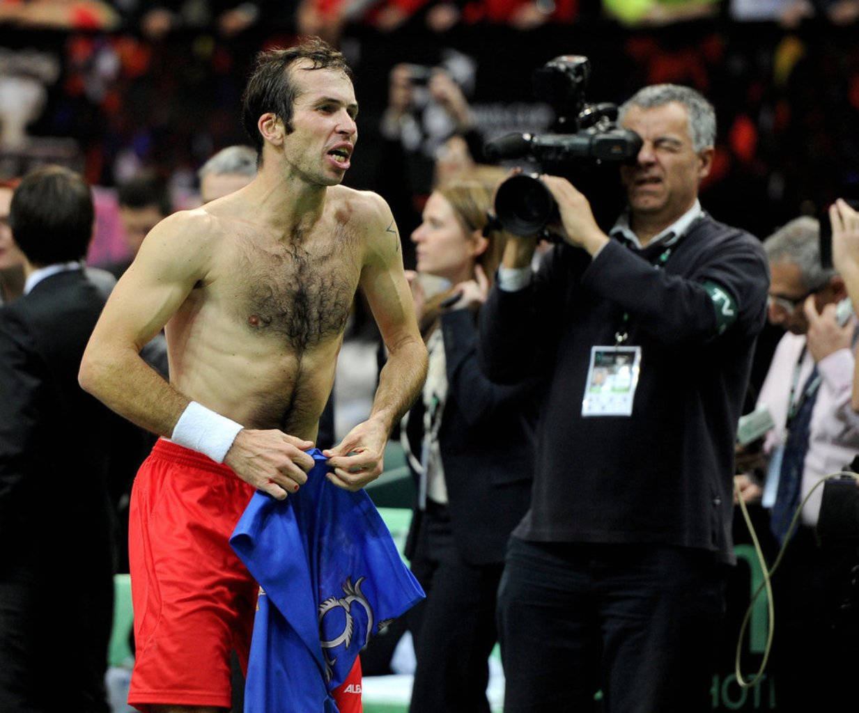 Radek Stepanek Topless Background