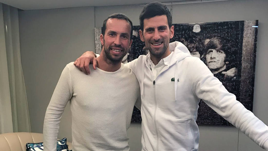 Radek Stepanek With Friend Novak Djokovic