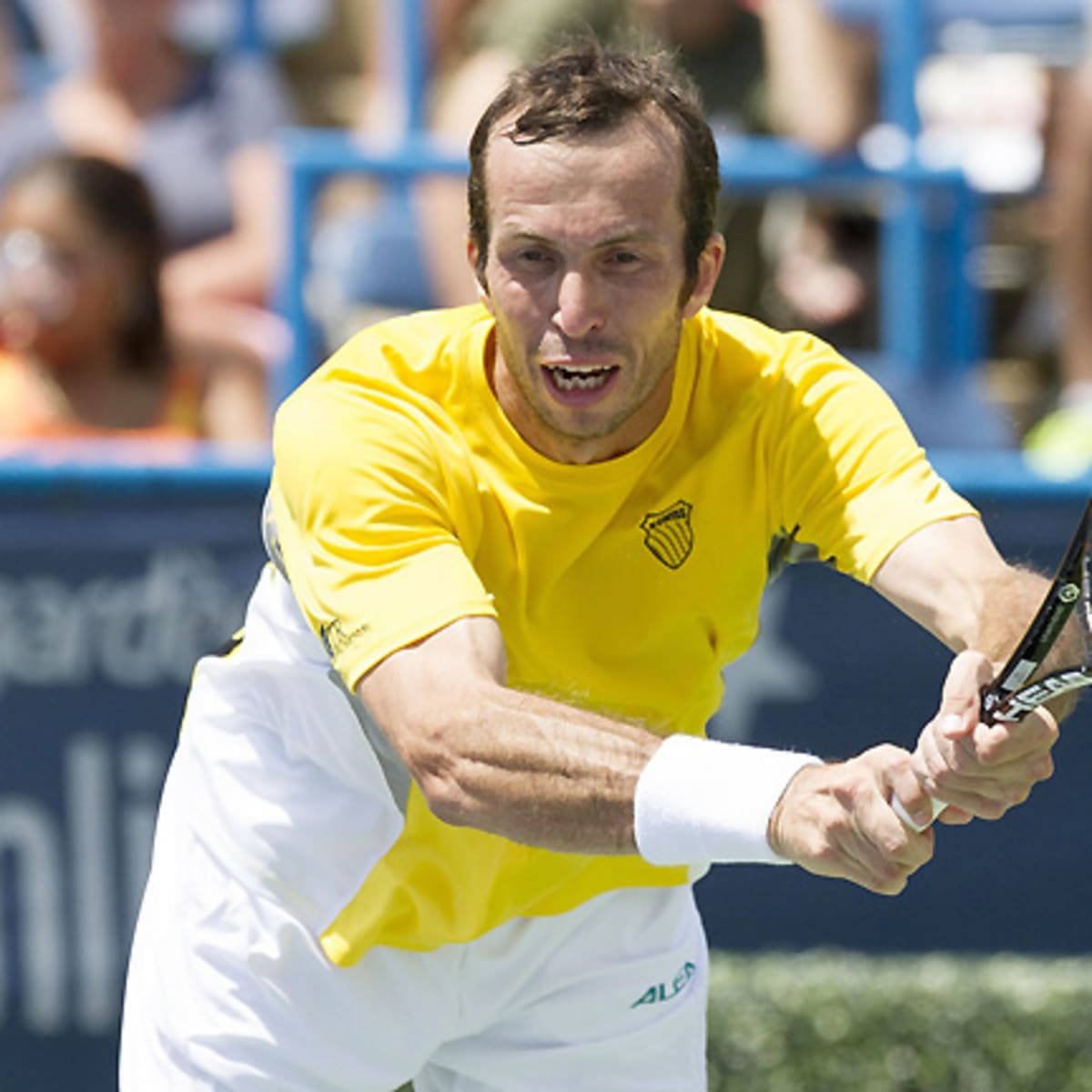 Radek Stepanek Yellow Shirt Background