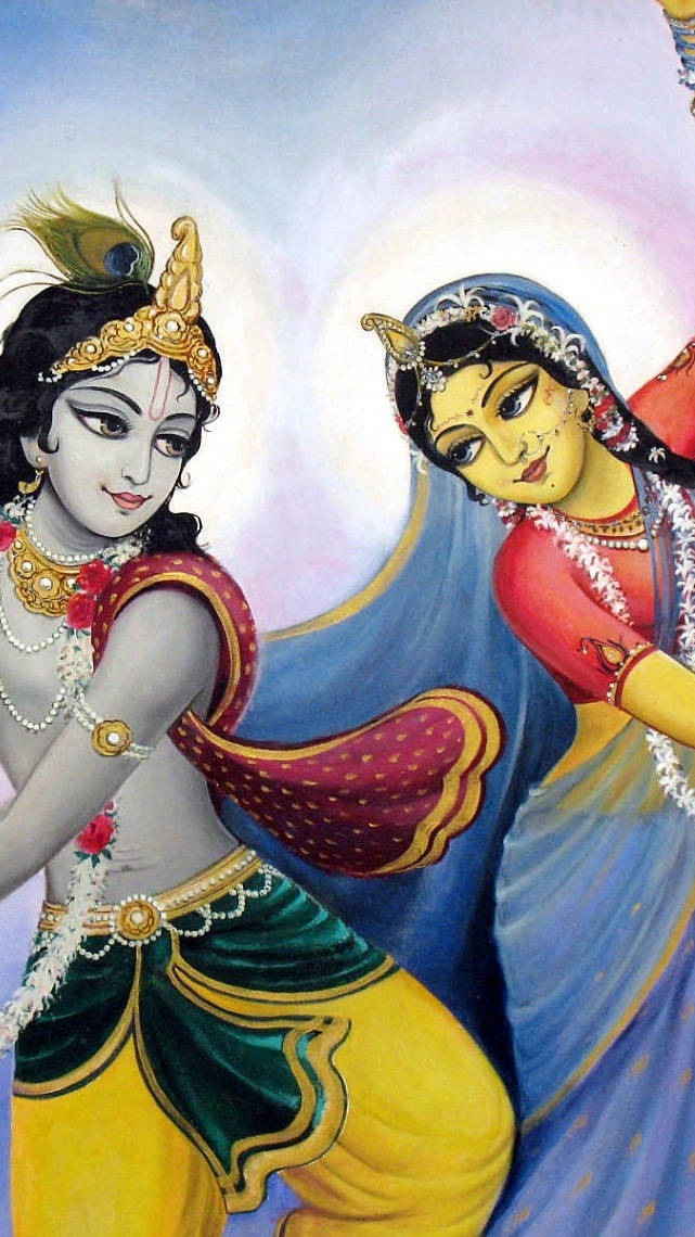 Radha-krishna Dancing Background