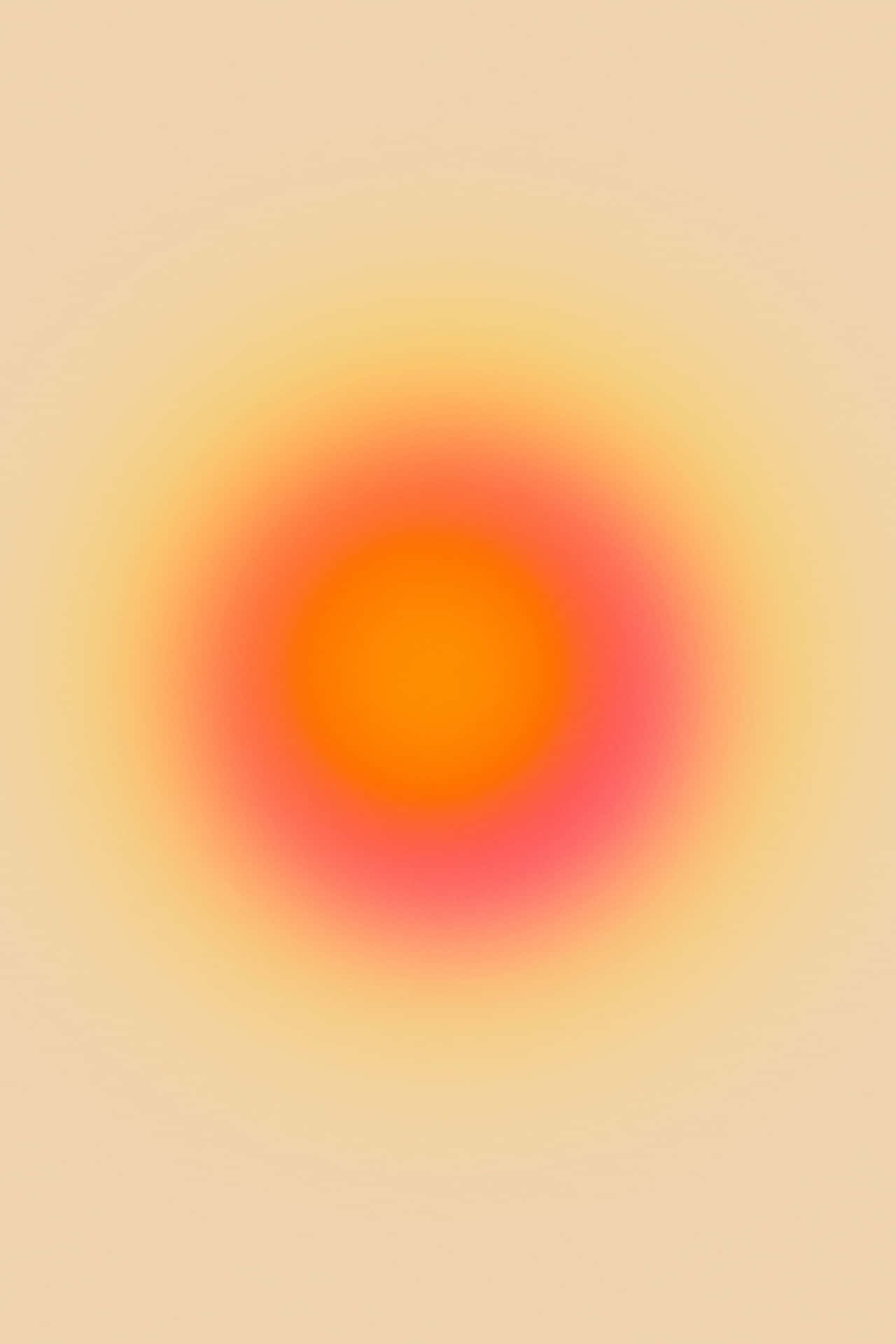 Radial Orange Aura Color Background