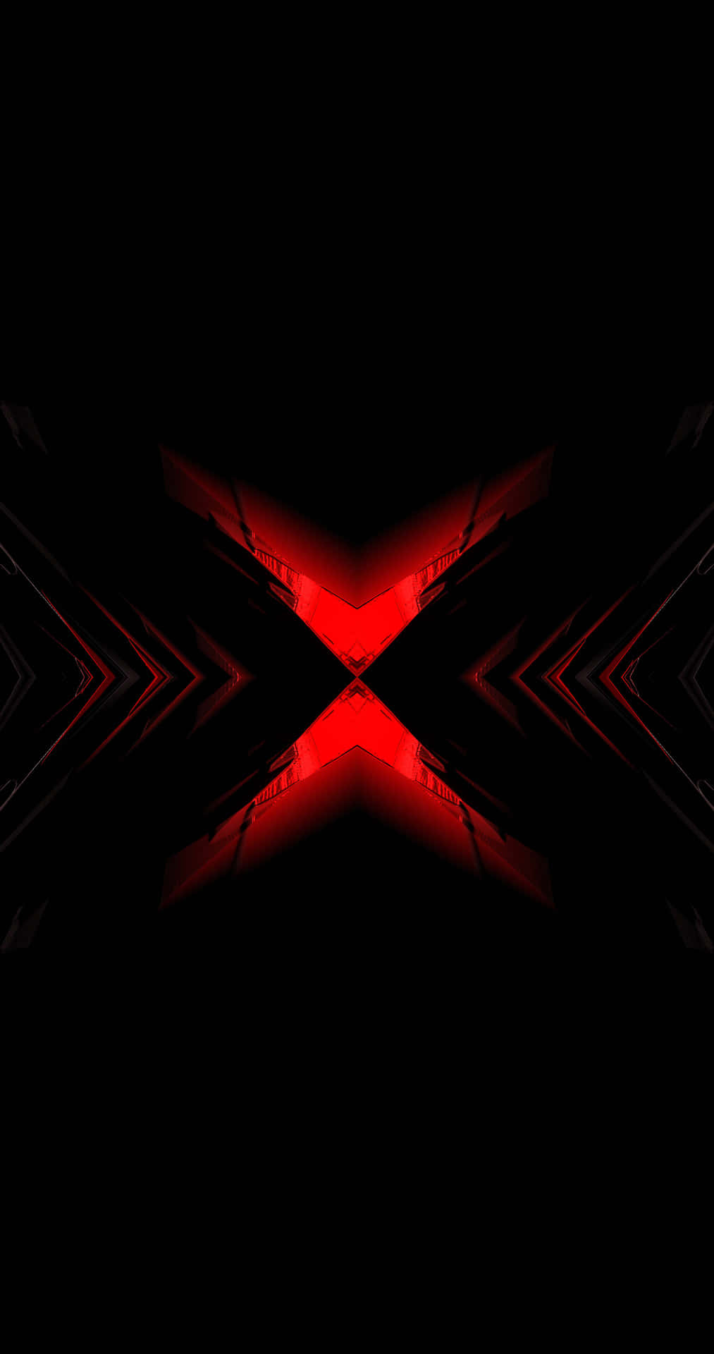 Radiance & Reflection - Black Red Neon Background