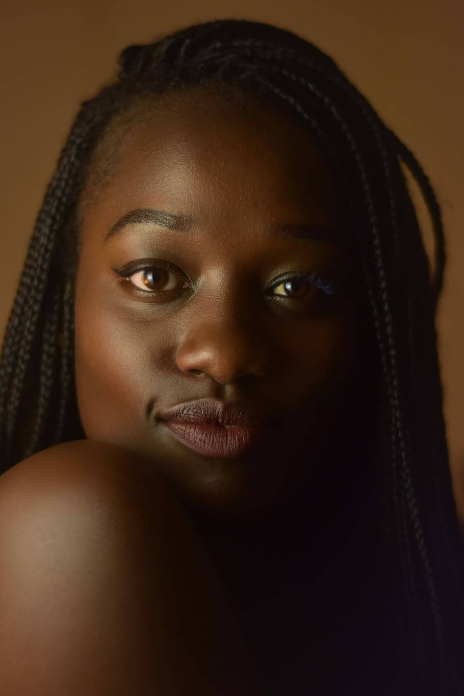 Radiant Beauty - Woman With Dreadlocks Background