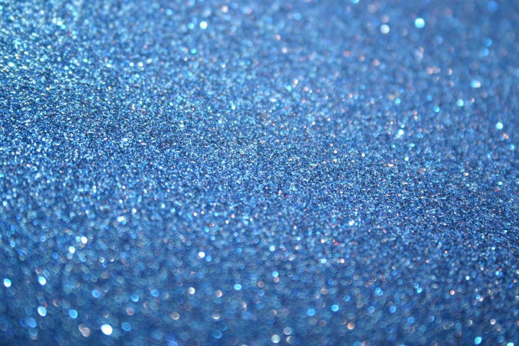 Radiant Blue Glitter Sparkles Background