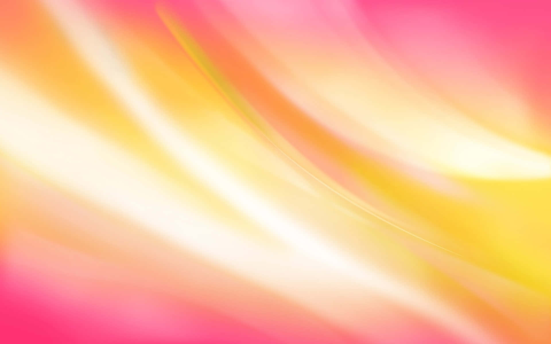 Radiant Pink And Golden Waves Background