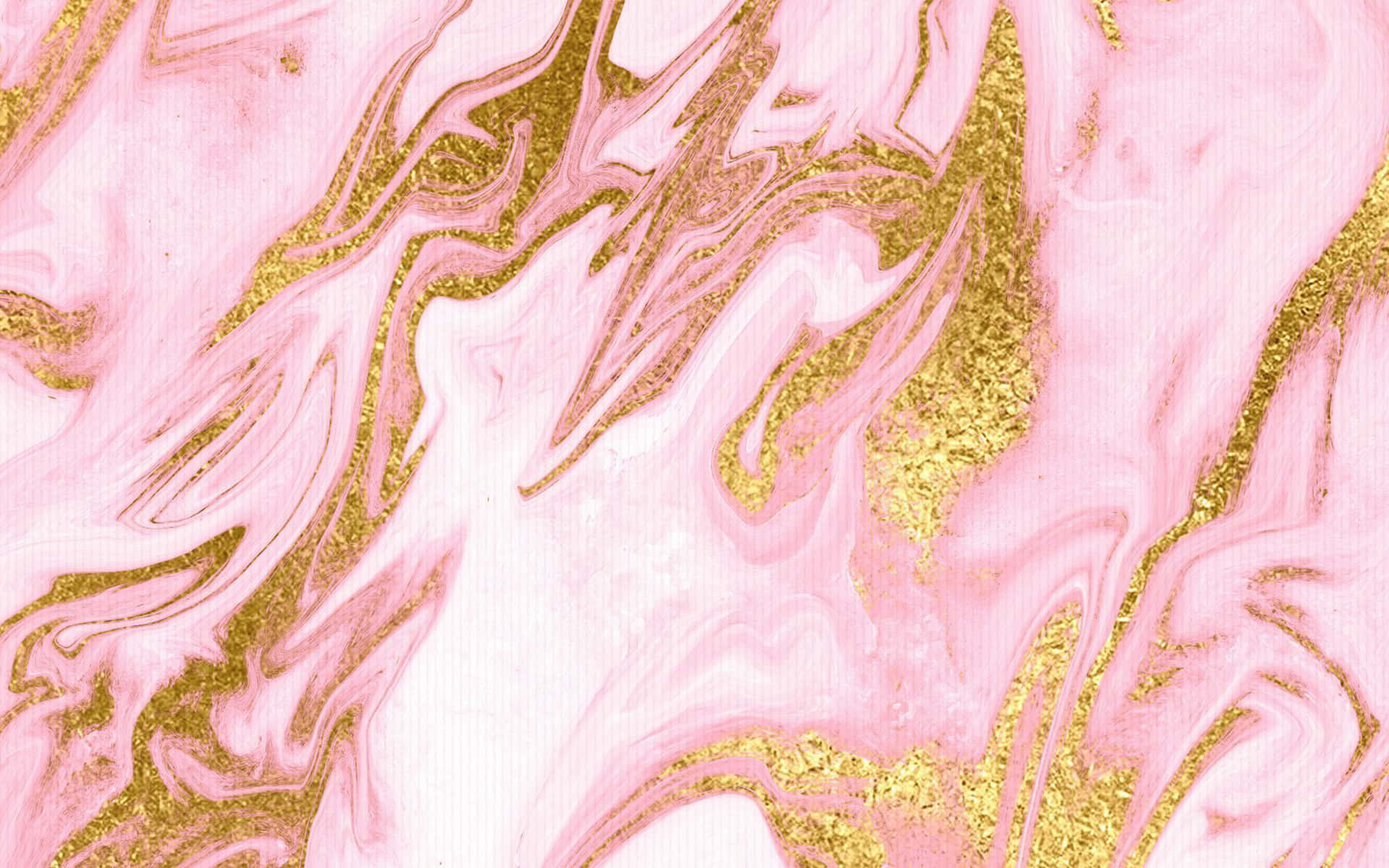 Radiant Pink Color Coated In A Sheen Of Gold Background