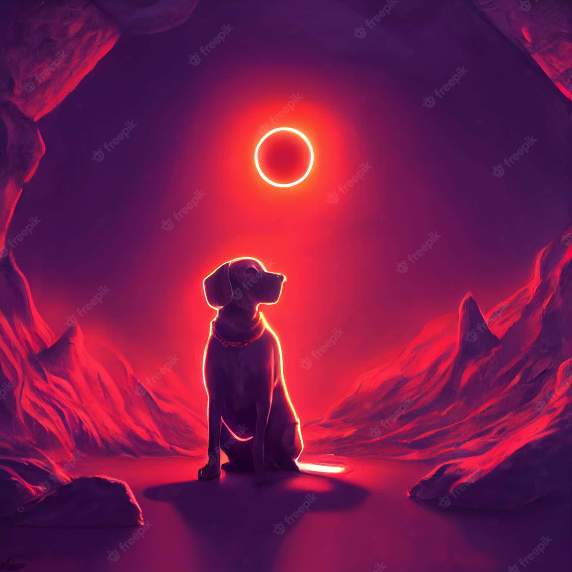 Radiate Your Beauty With This Pretty Wolf Background