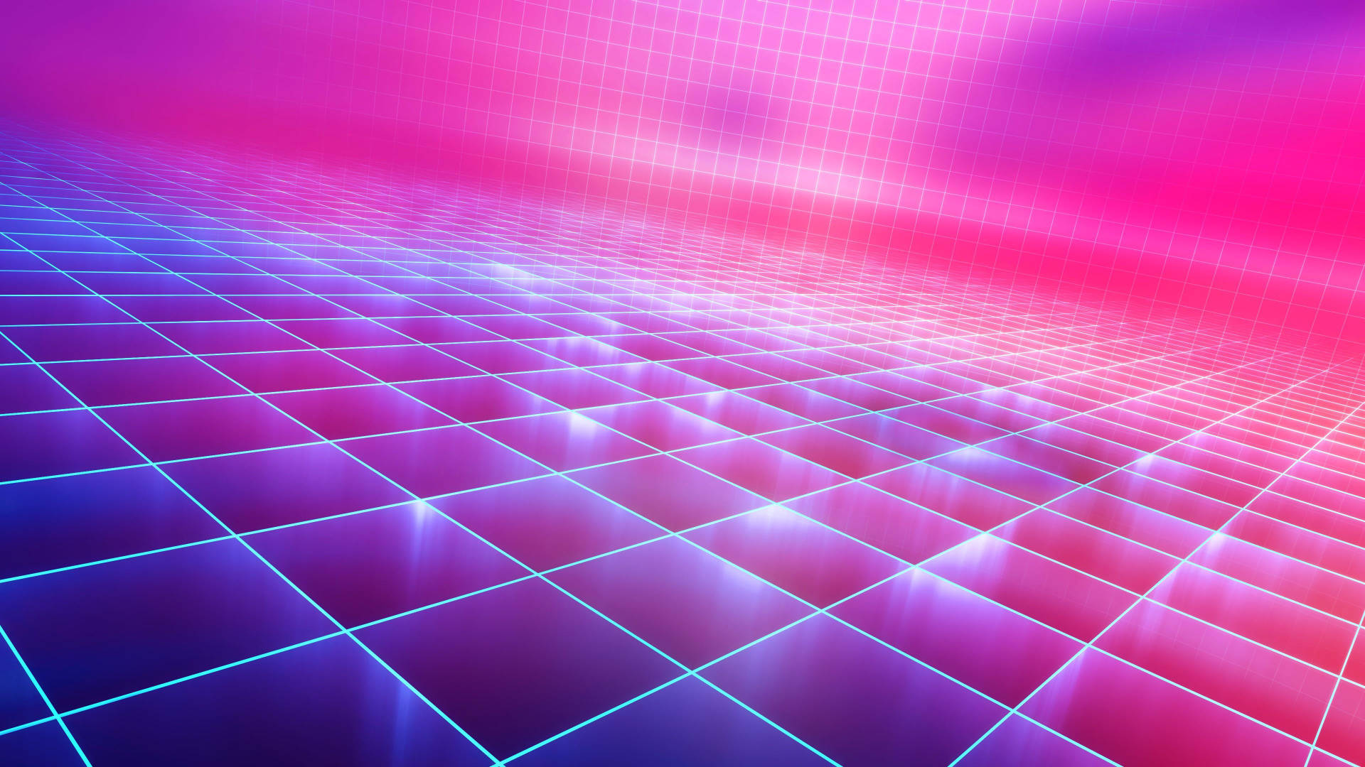 Radiating Neon Purple Grid