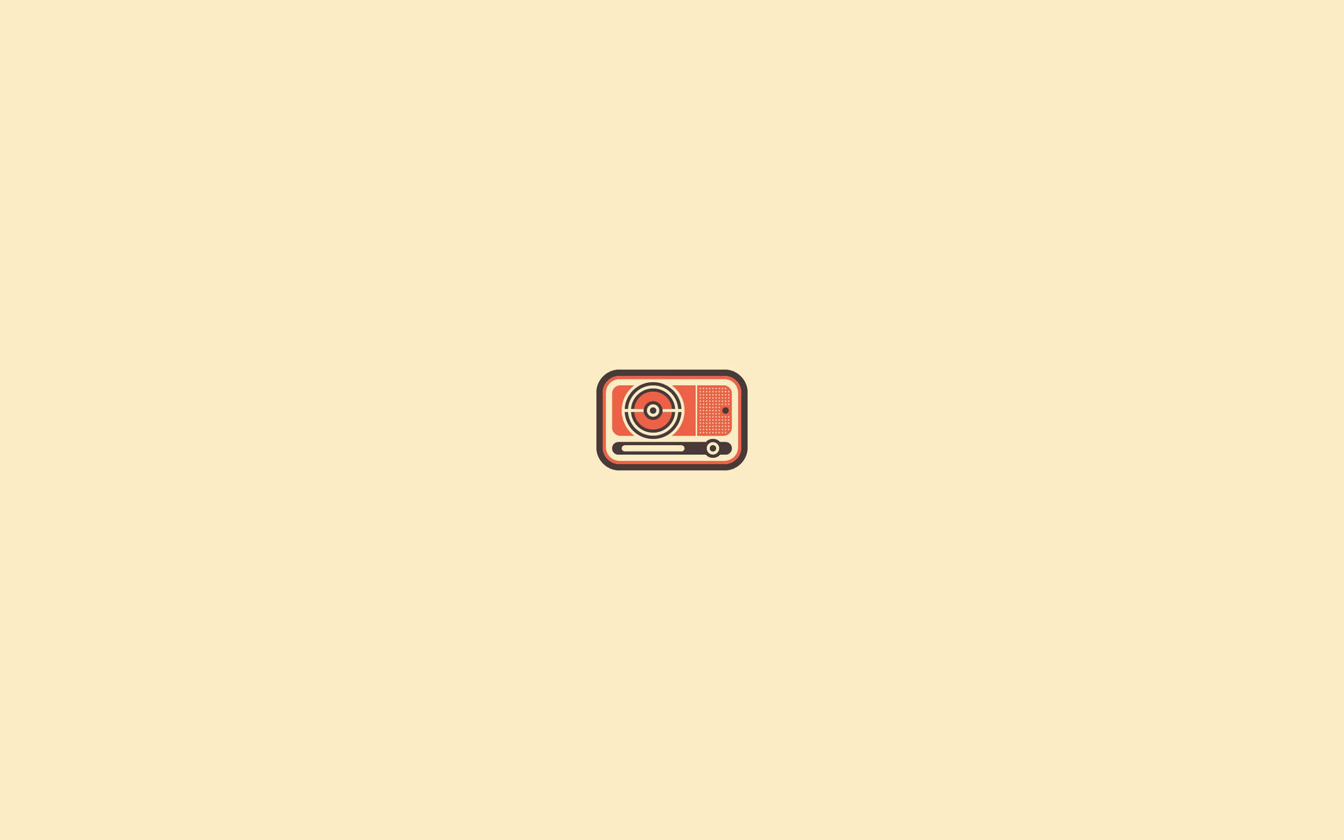 Radio Minimalist Aesthetic Laptop Background