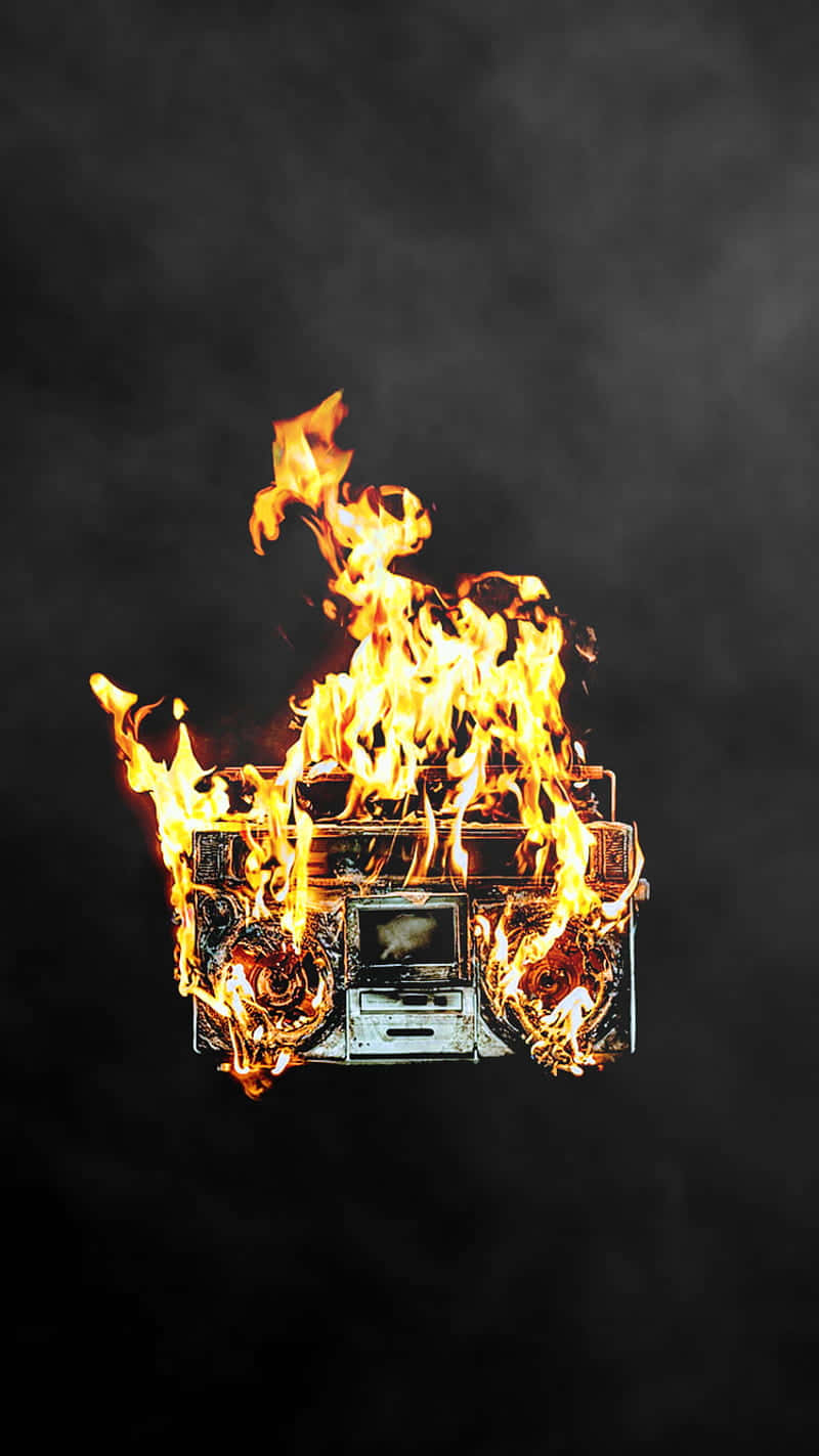 Radio On Fire Digital Art