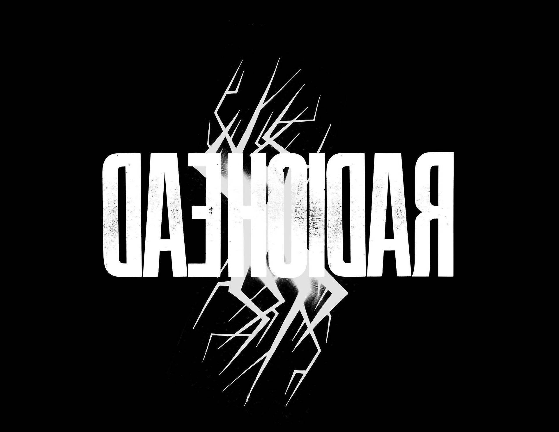 Radiohead Reverse Black And White Background