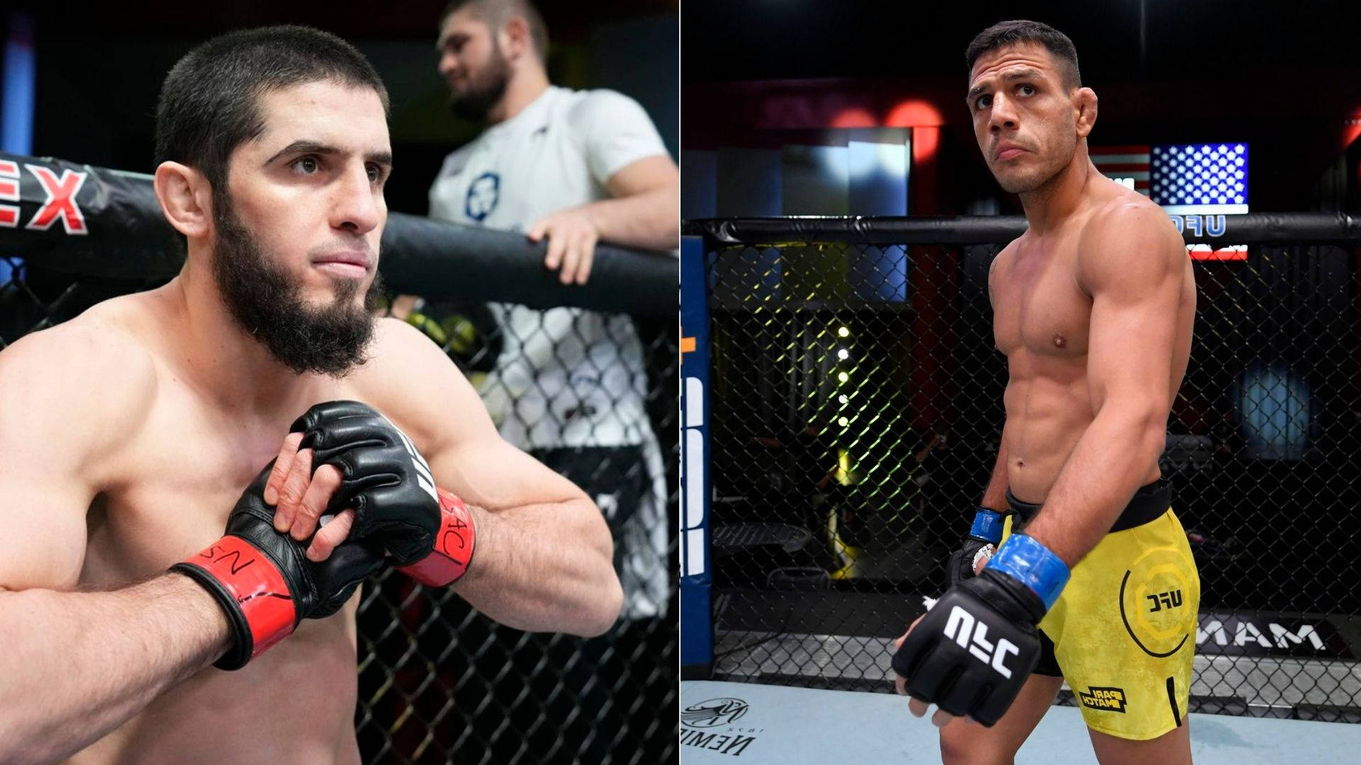 Rafael Dos Anjos And Islam Makhachev Bout Background