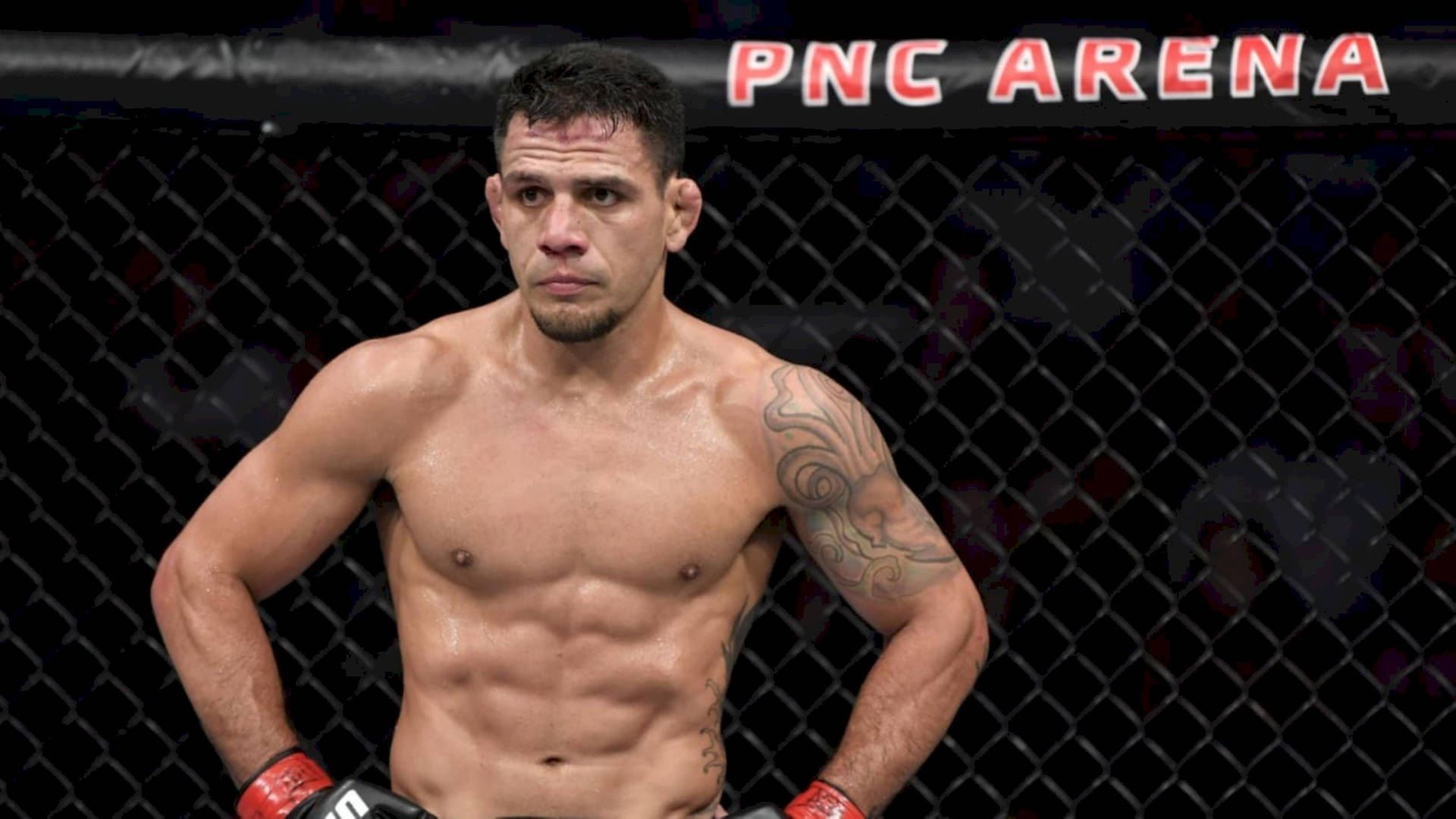 Rafael Dos Anjos Serious Face Background