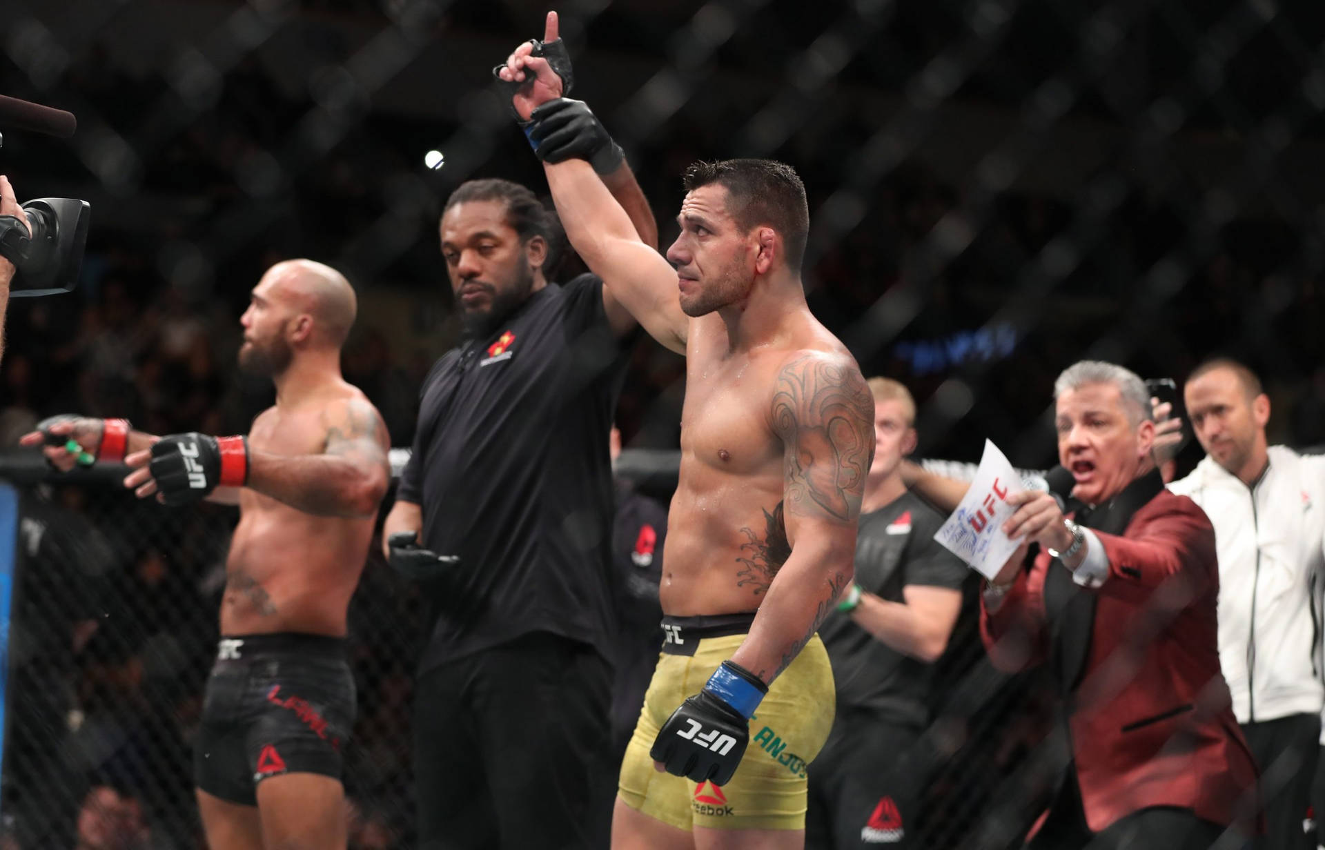 Rafael Dos Anjos Wins Against Robbie Lawler Background