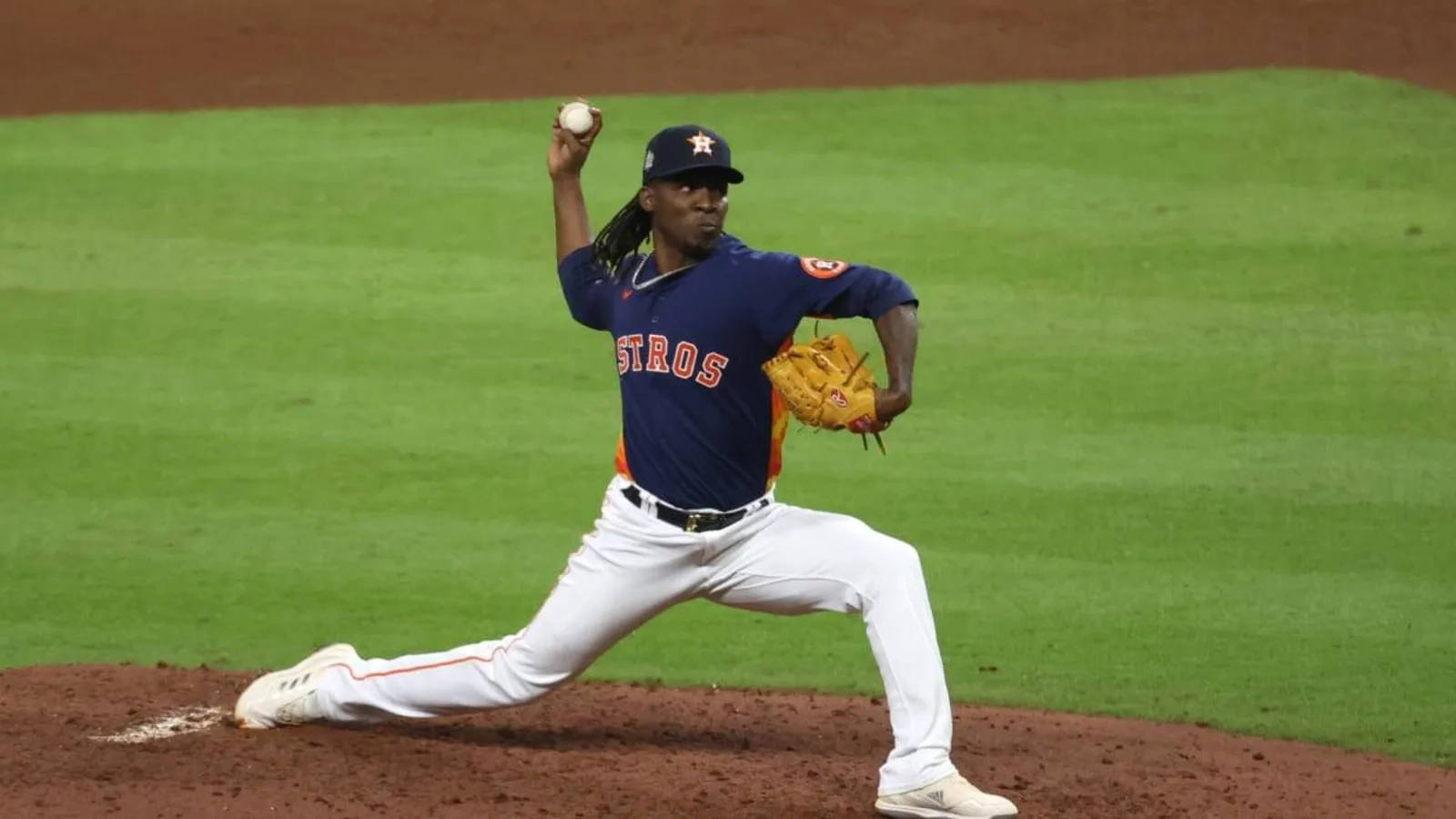 Rafael Montero Navy Blue Astros Uniform