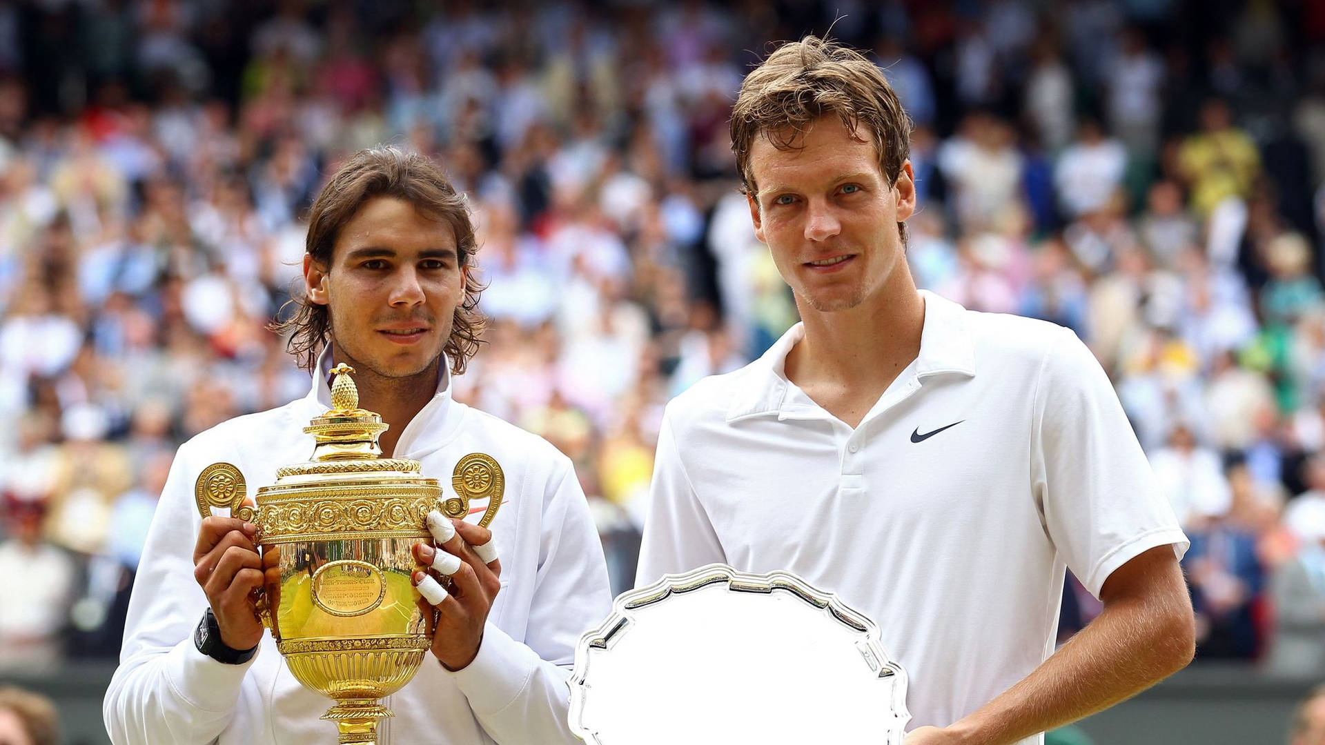 Rafael Nadal And Tomas Berdych Background