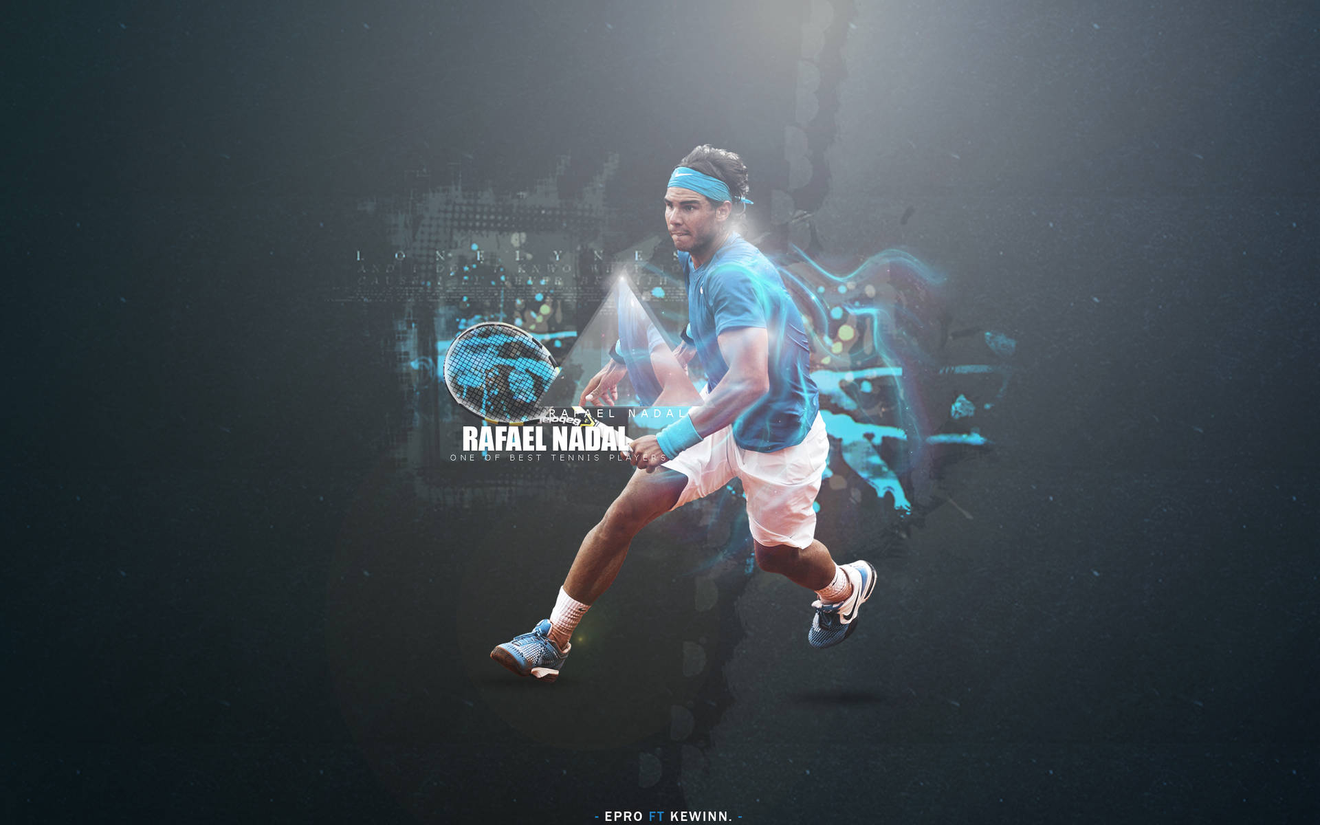 Rafael Nadal Stylish Edit Poster Background