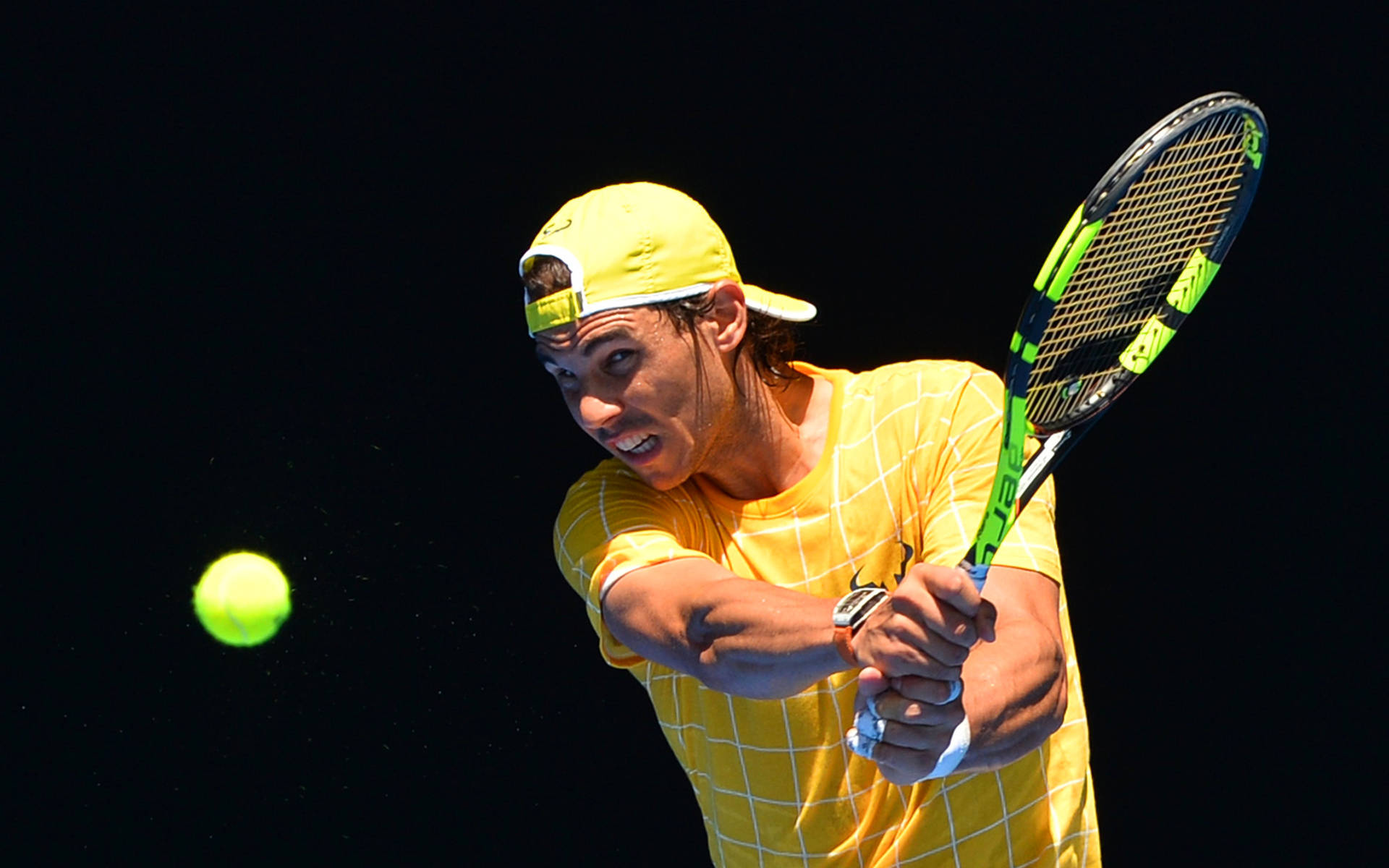 Rafael Nadal Tennis Match Photograph Background