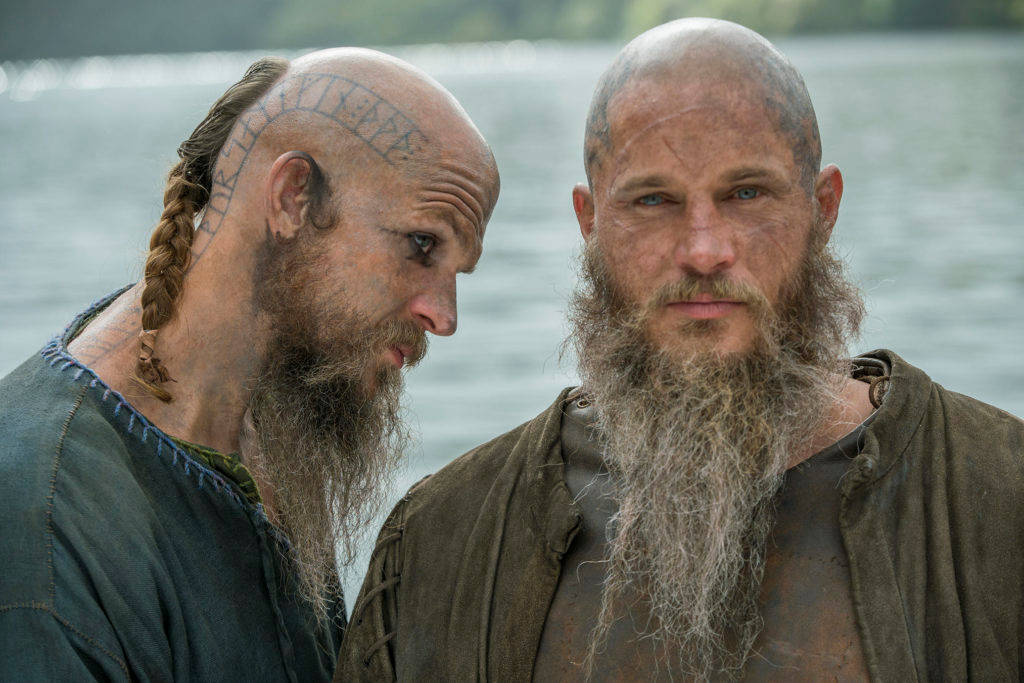 Ragnar And Floki From Vikings Show Background
