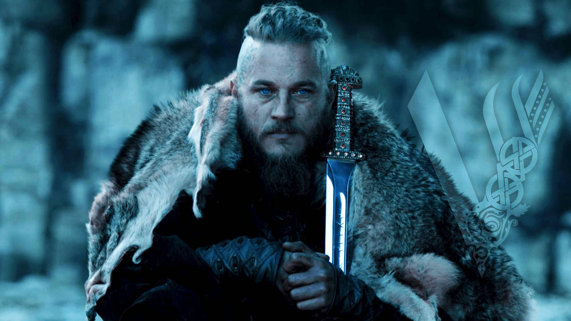 Ragnar Lothbrok 4k Vikings Logo