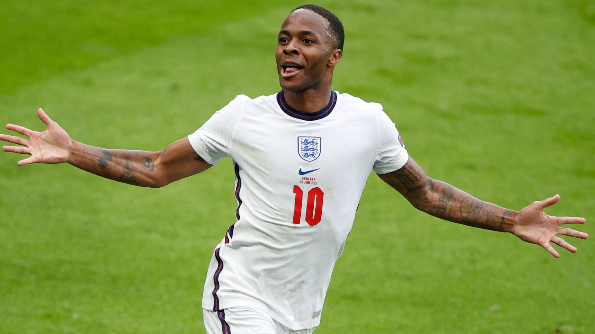 Raheem Sterling Showing Off Background