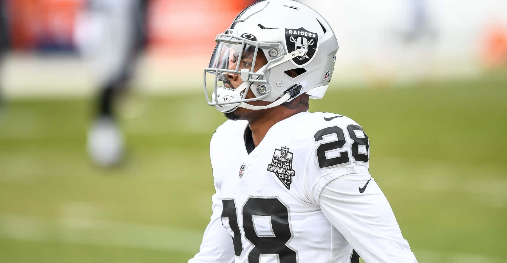 Raiders Player28 On Field Background