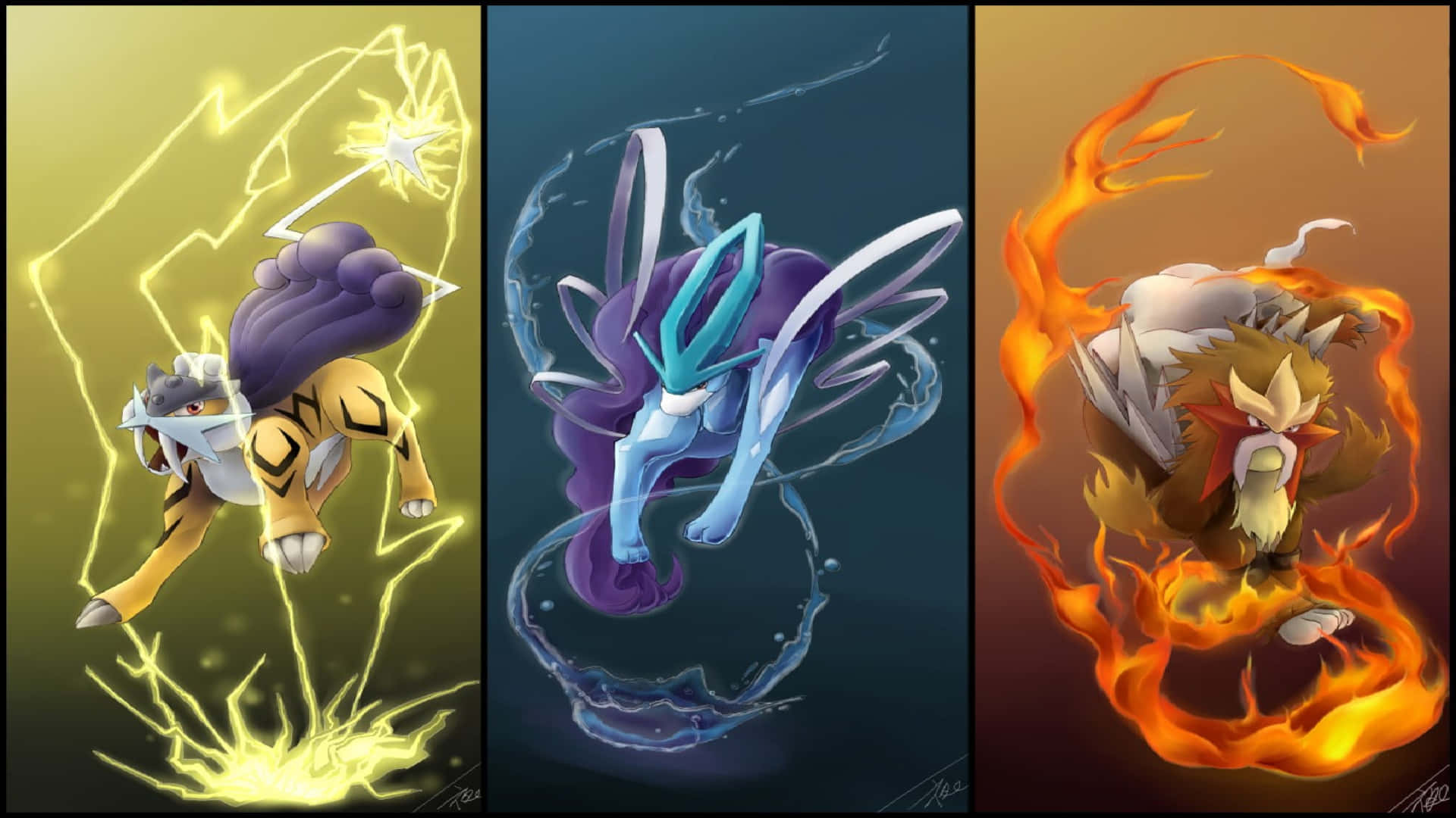 Raikou, Suicune, And Entei