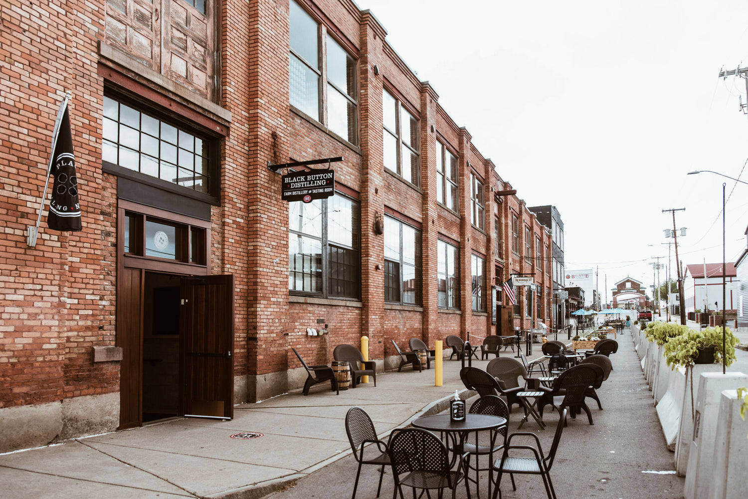 Railroad Street Brewing Black Button Distilling Background