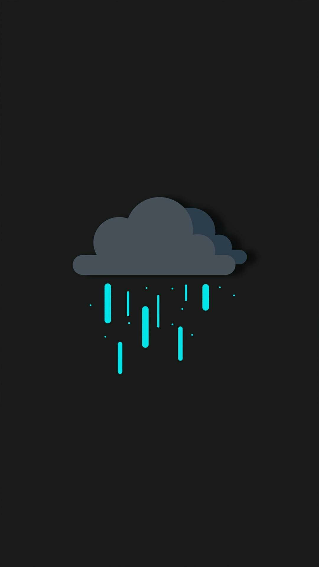Rain Cloud For Cool Simple Background Background
