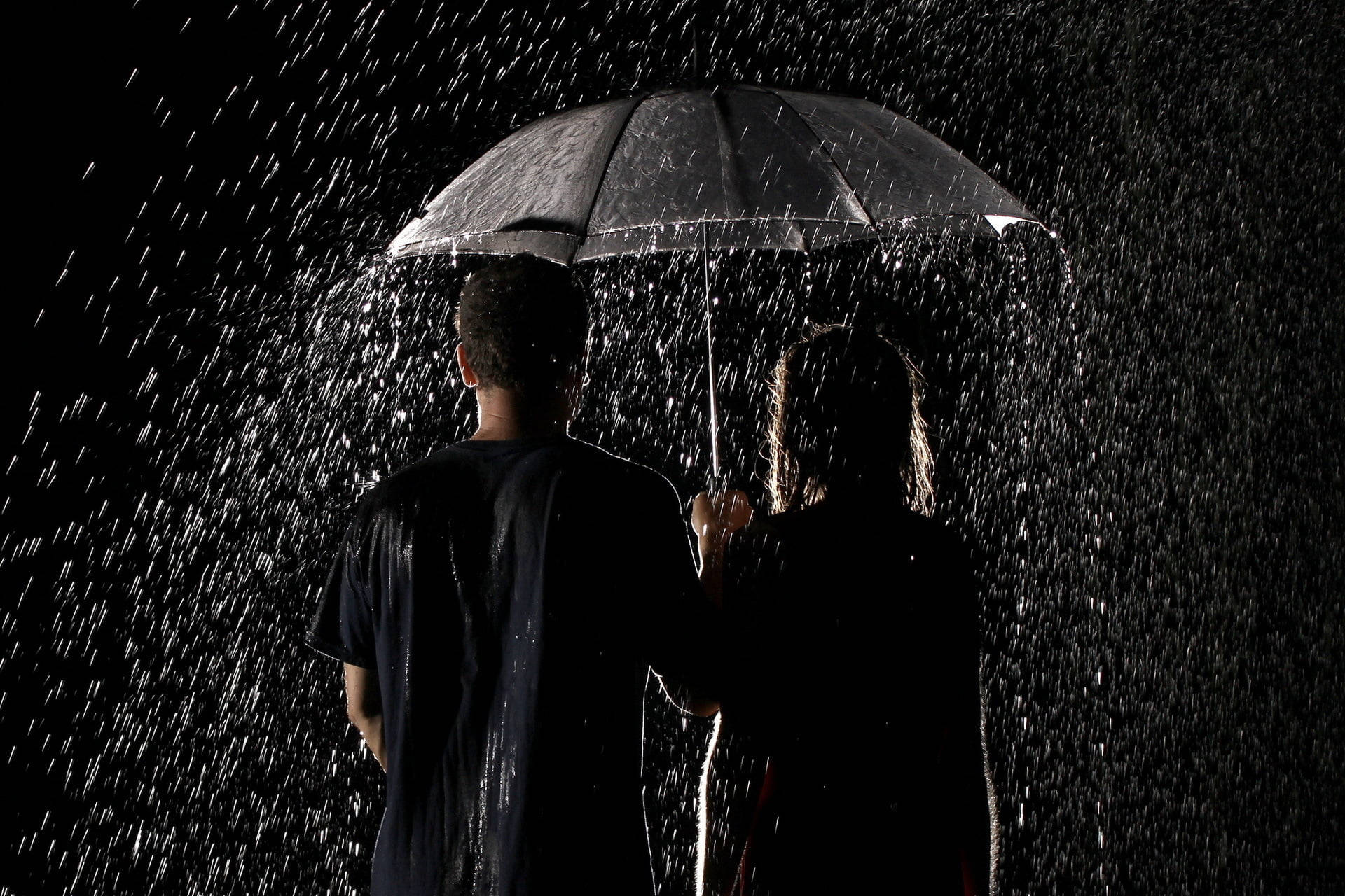 Rain Couple Black