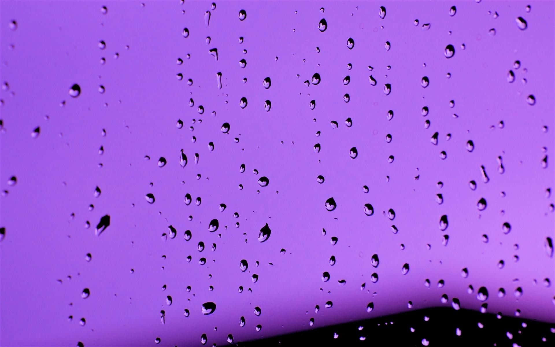 Rain Drops On A Window Background