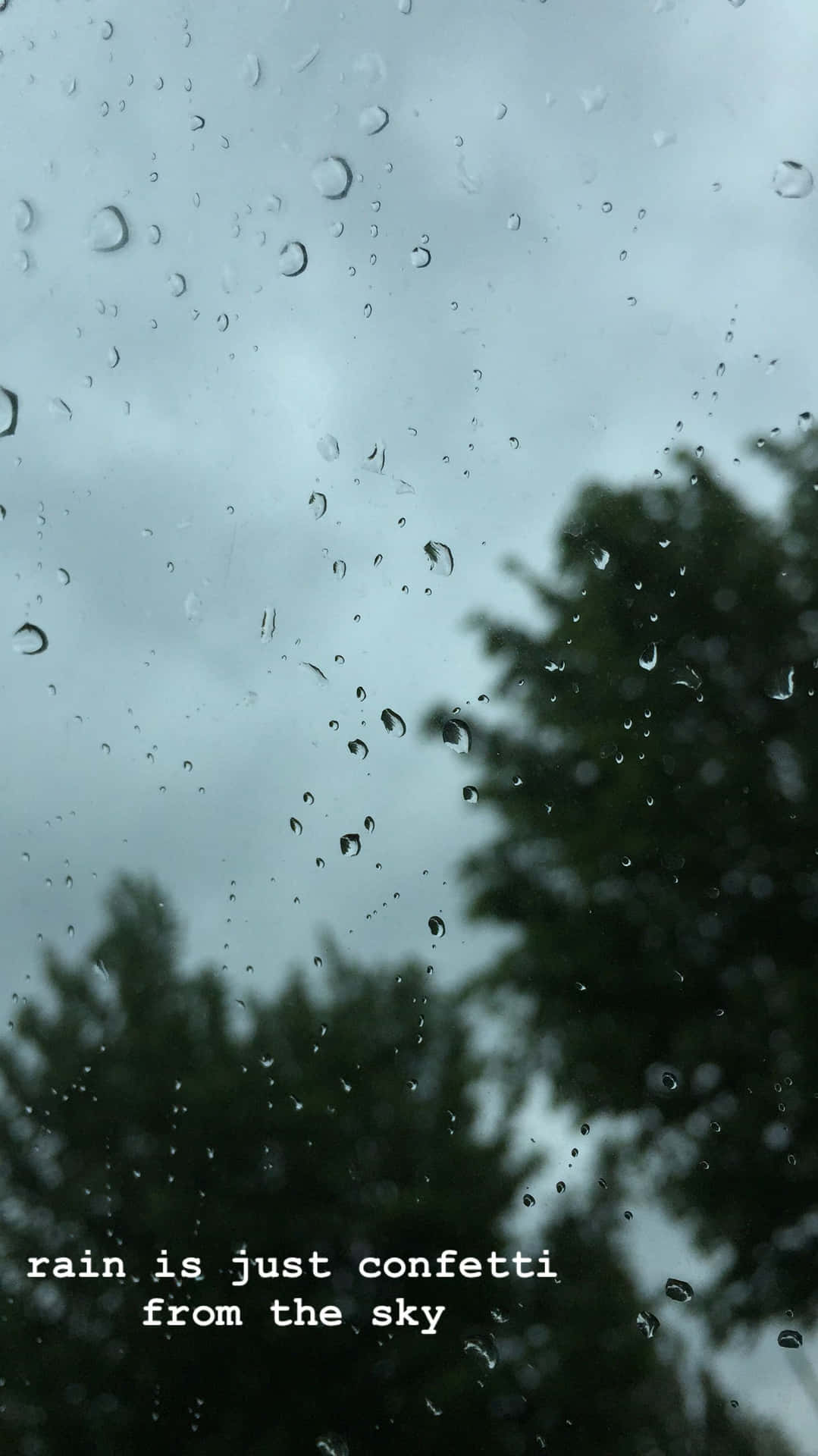 Rain Is Just Confetti From The Sky Background