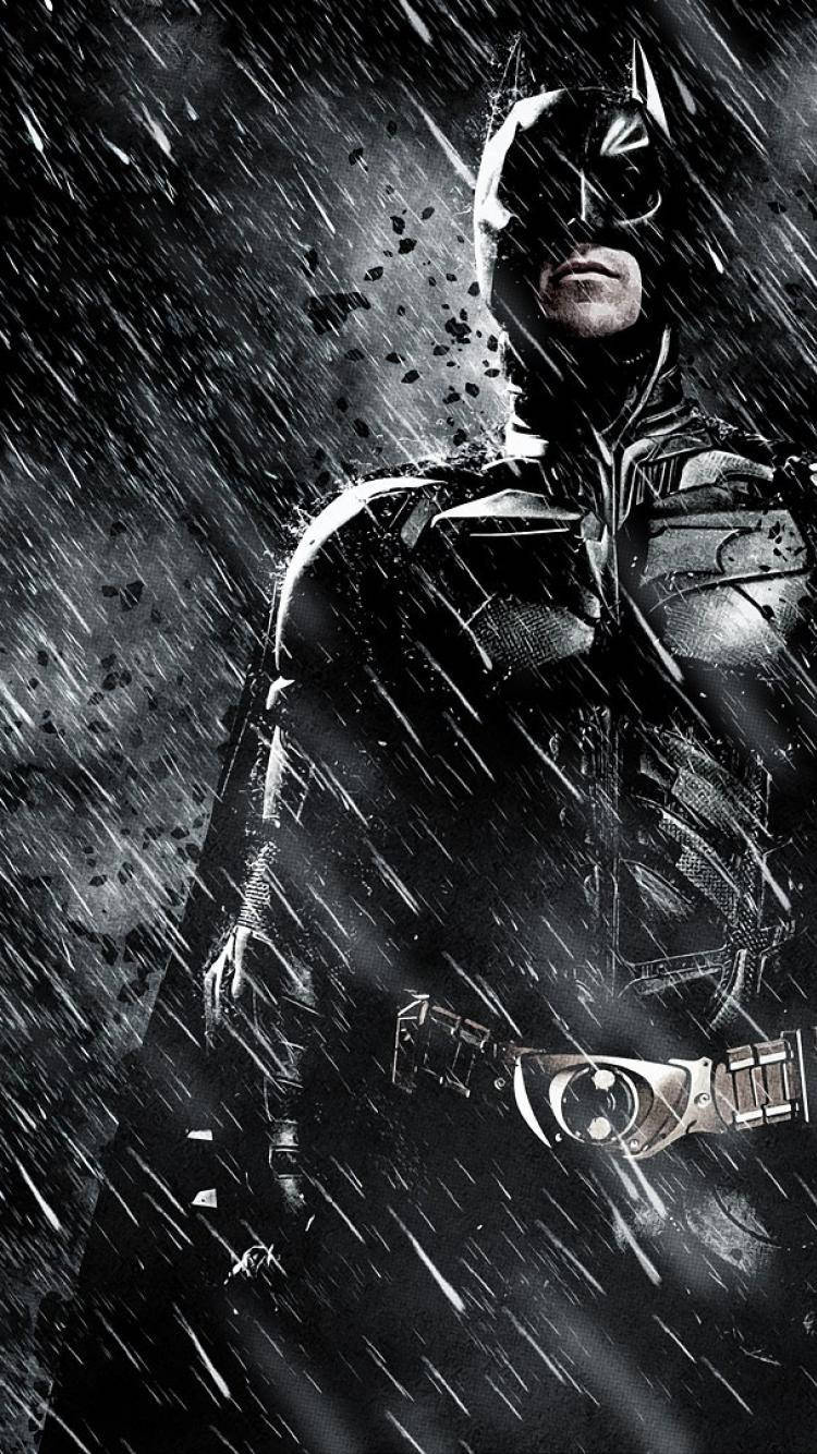 Rain Pouring On Batman Dark Iphone Background