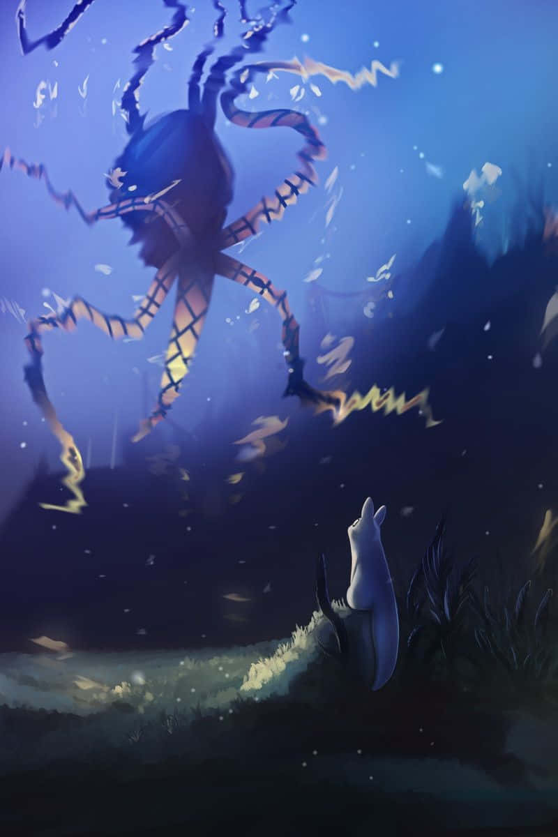 Rain World_ Underwater_ Encounter Background