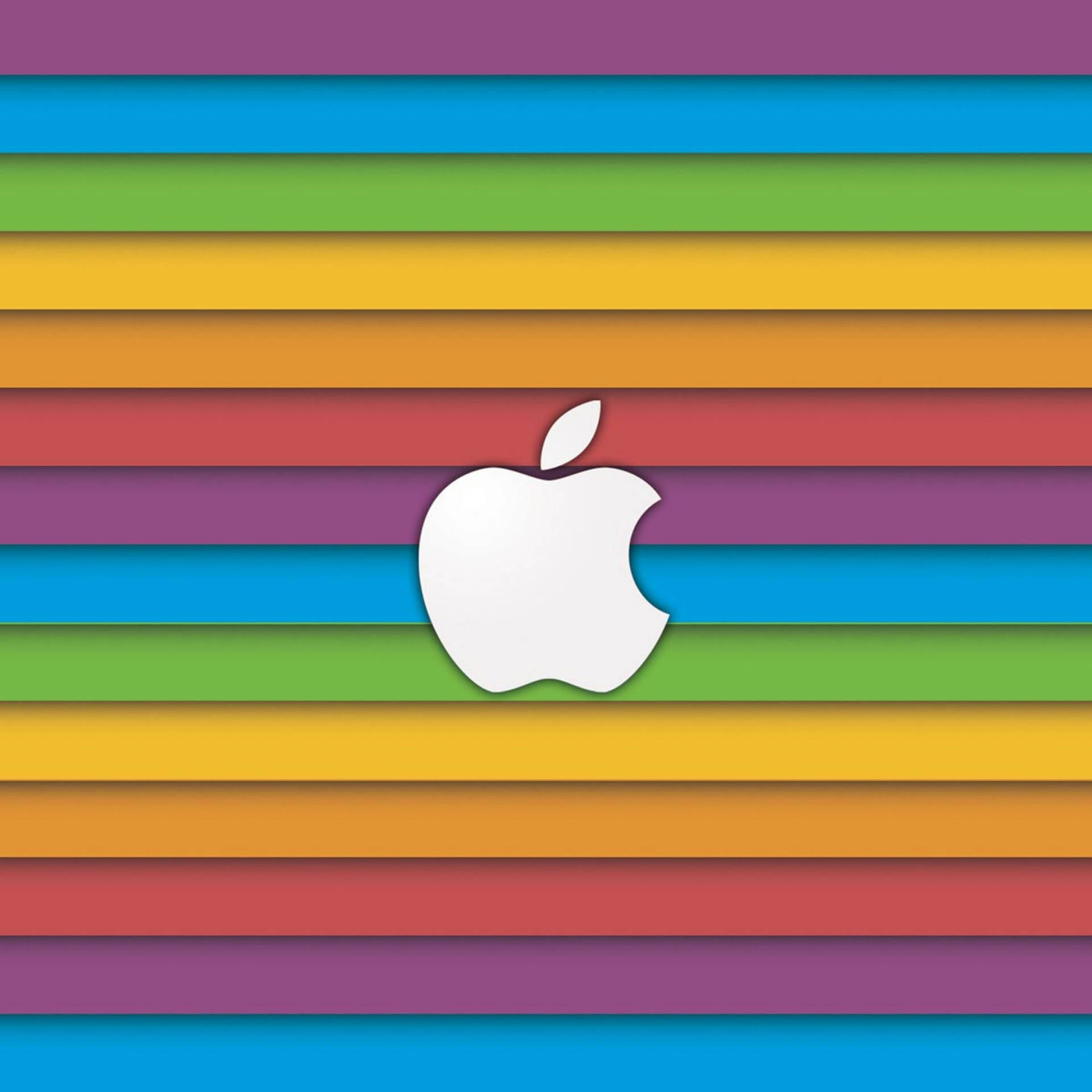 Rainbow Aesthetic Apple Background