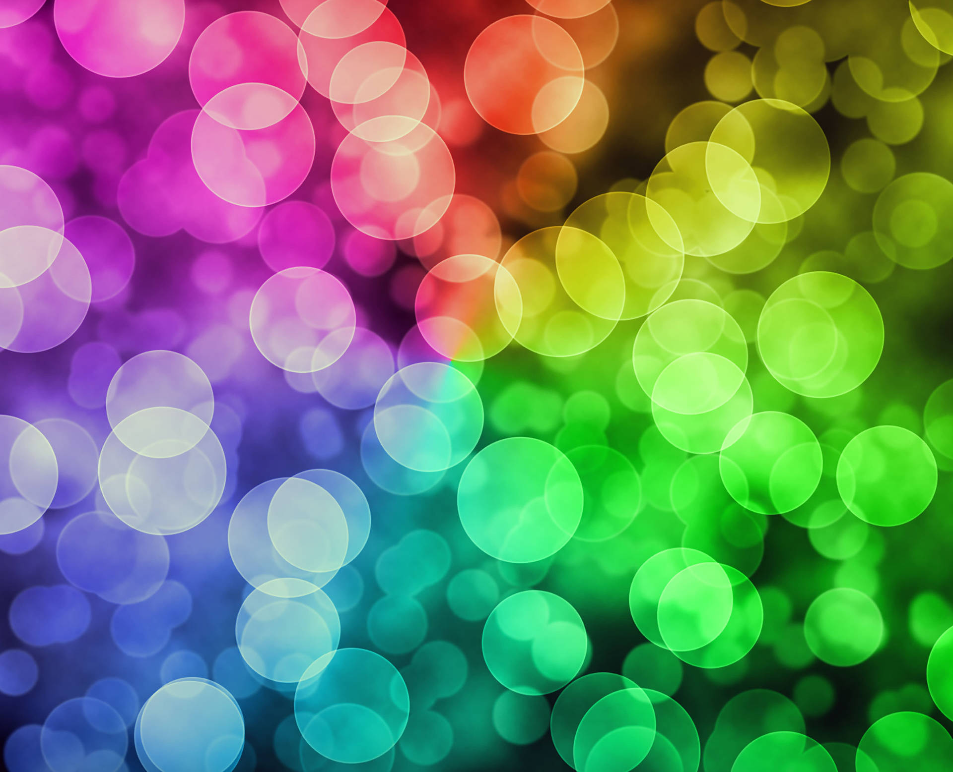 Rainbow Aesthetic Bokeh Lights Background