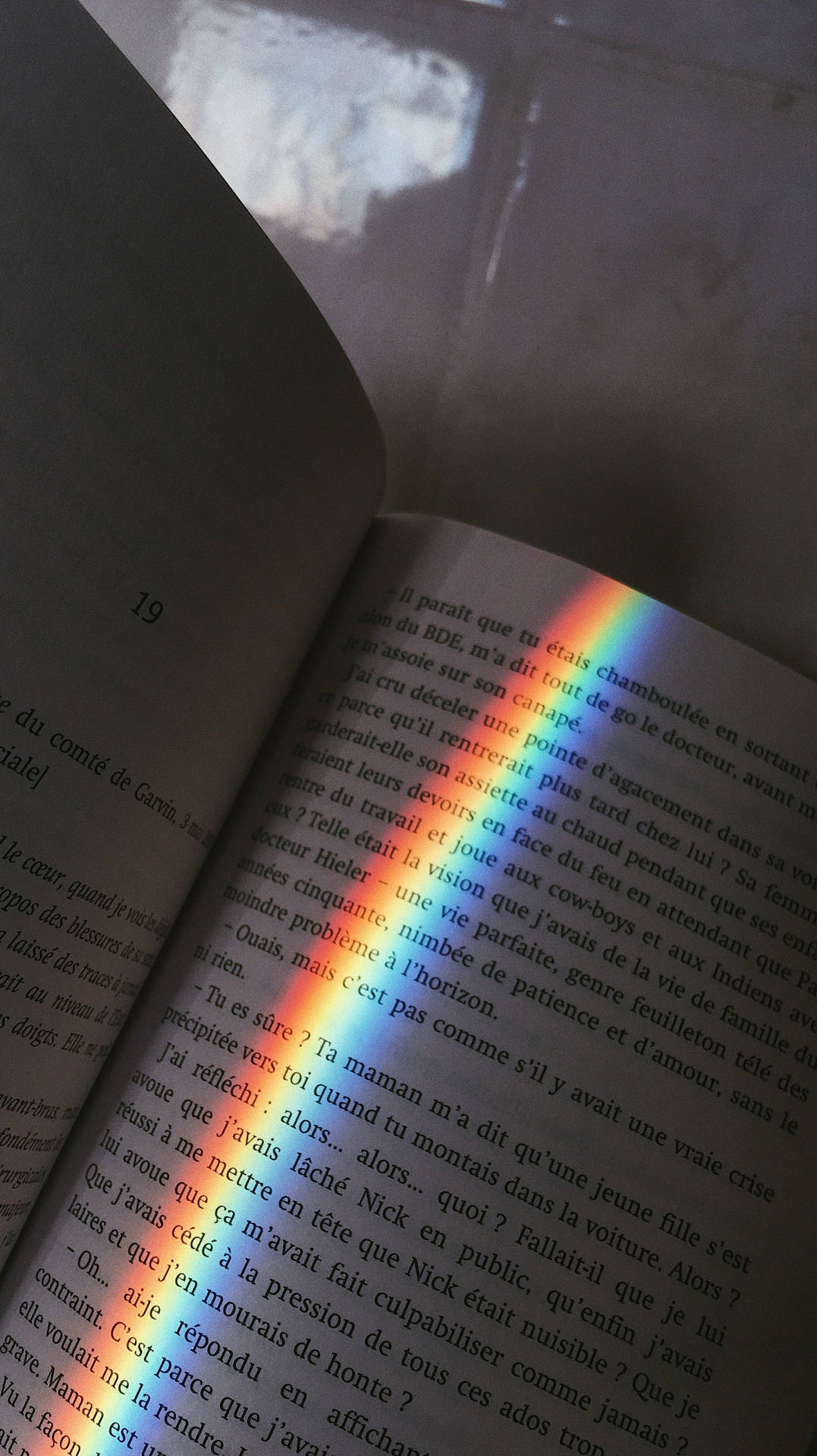 Rainbow Aesthetic Book Background