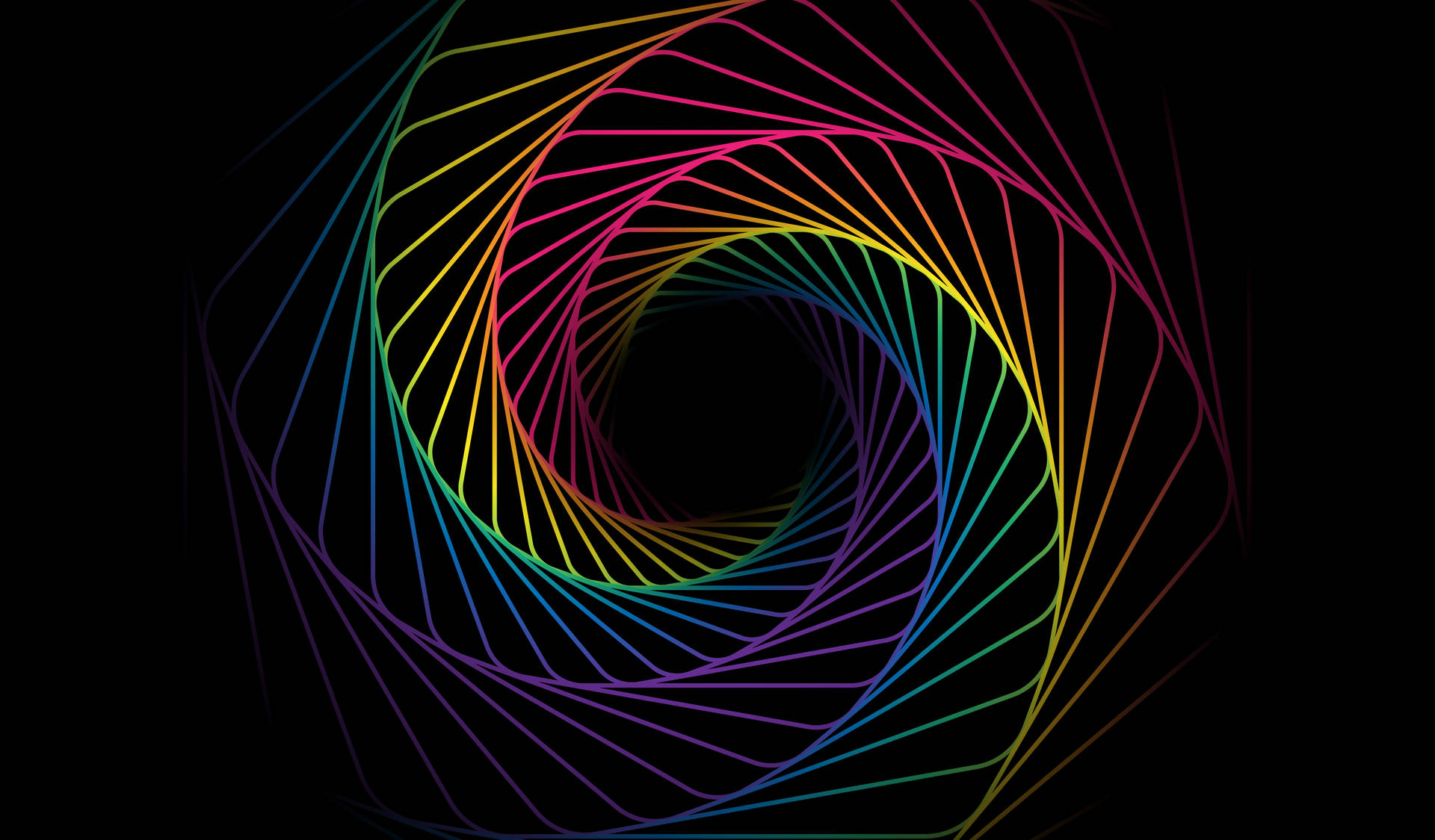 Rainbow Aesthetic Cosmic Spiral Background