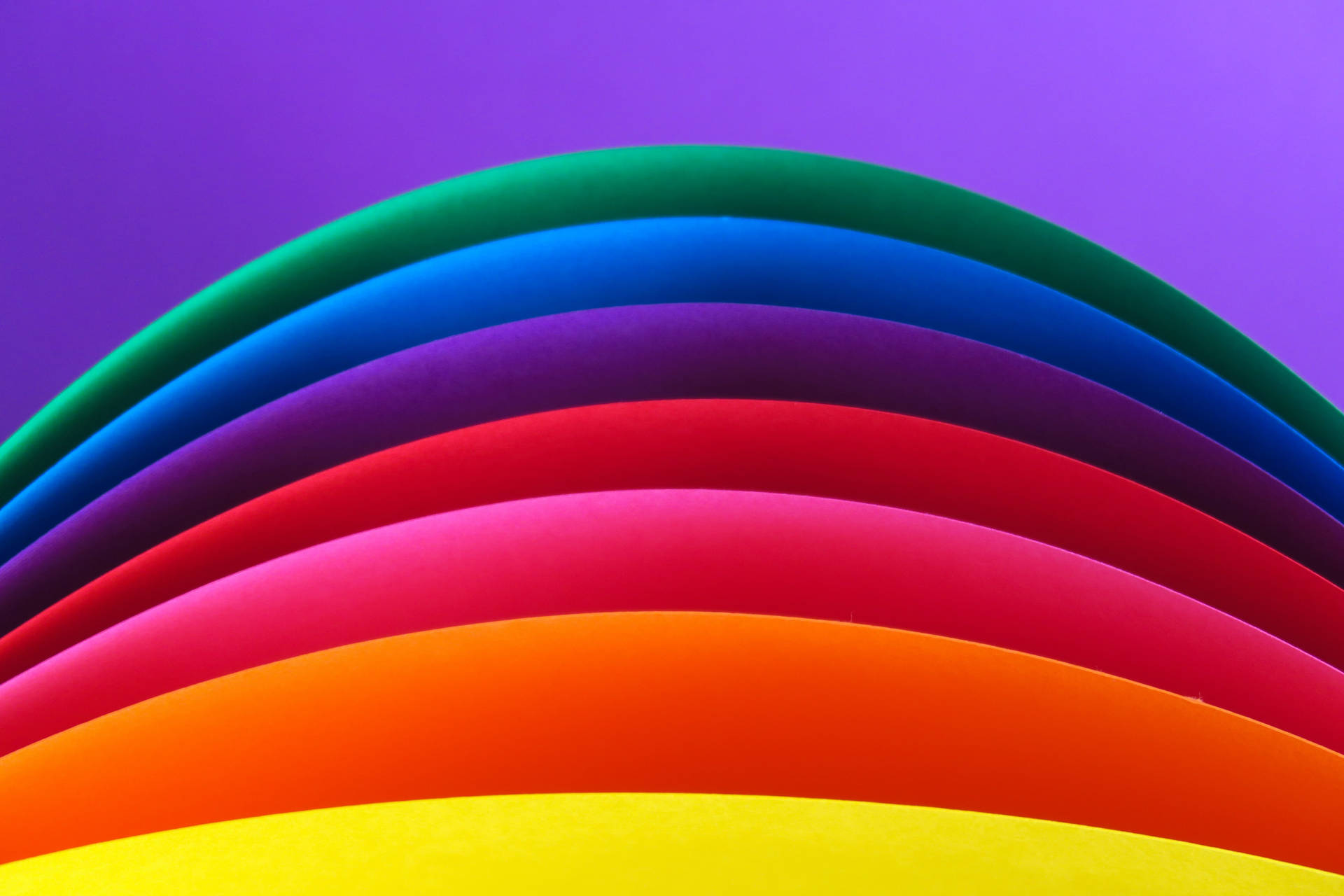 Rainbow Aesthetic Curve Background