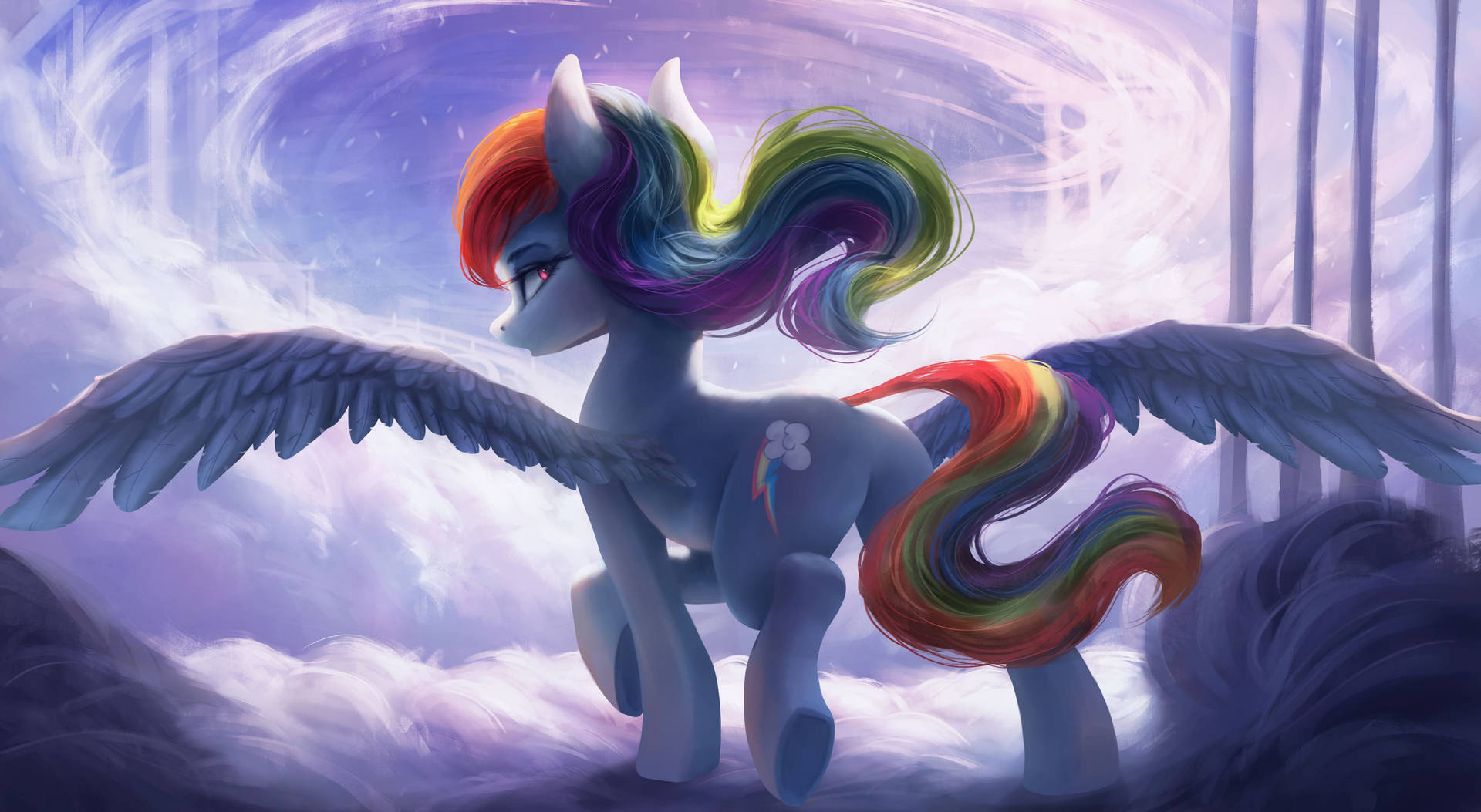 Rainbow Aesthetic Pony Background