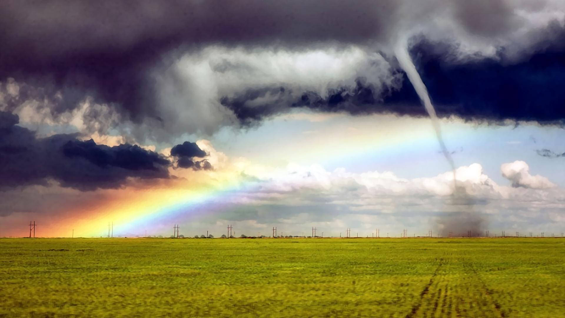 Rainbow And Tornado