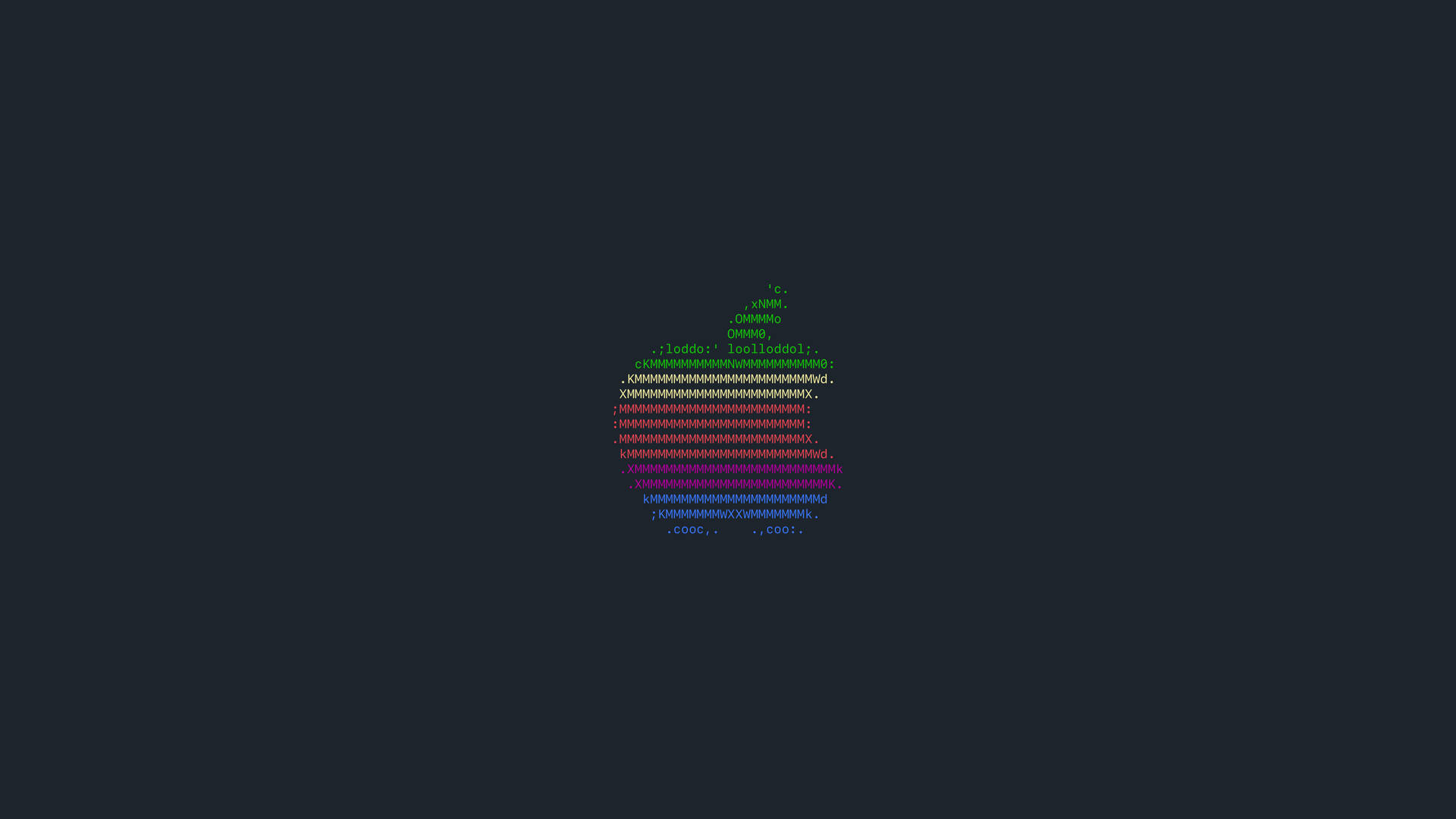 Rainbow Apple Logo Computer Lock Screen Background