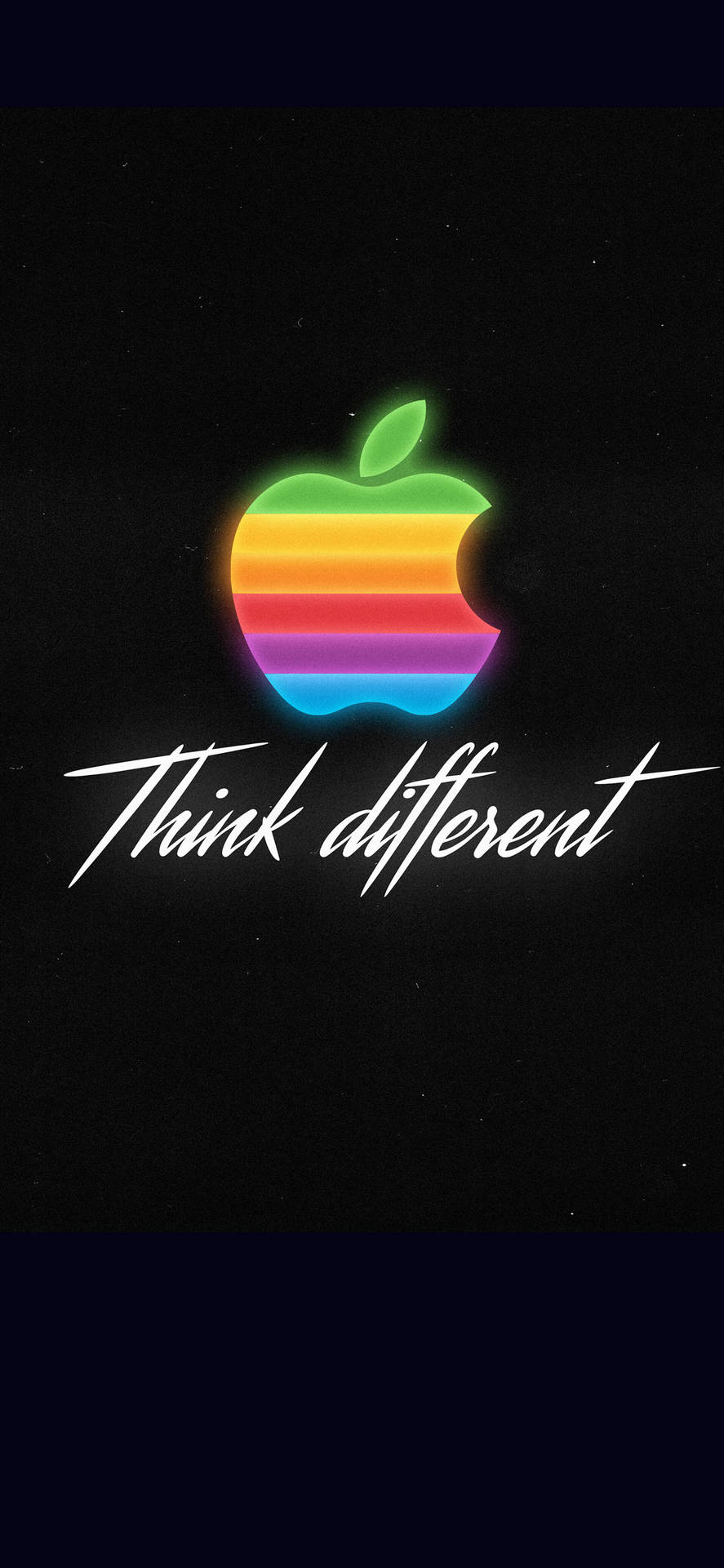 Rainbow Apple Logo Iphone Xs Background