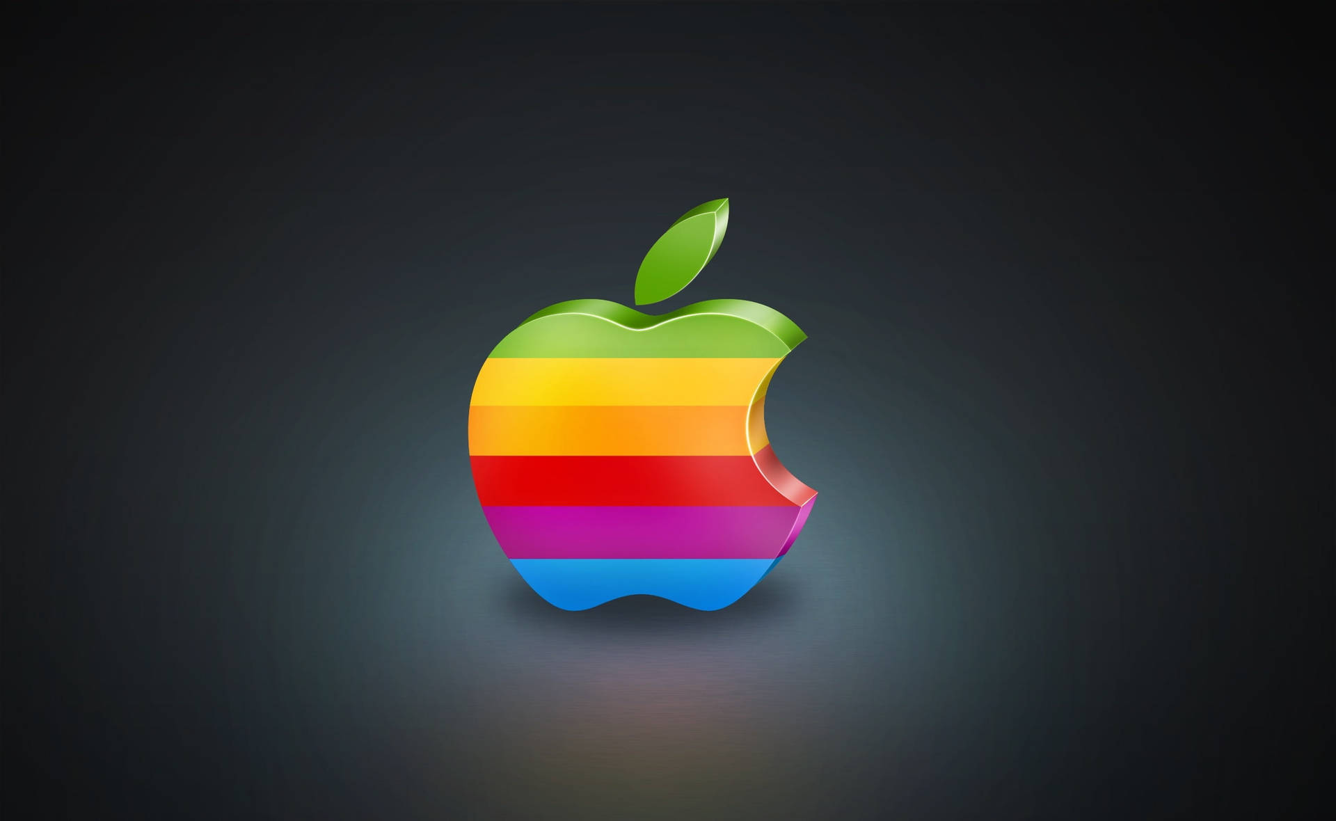 Rainbow Apple Logo Macbook Air Background