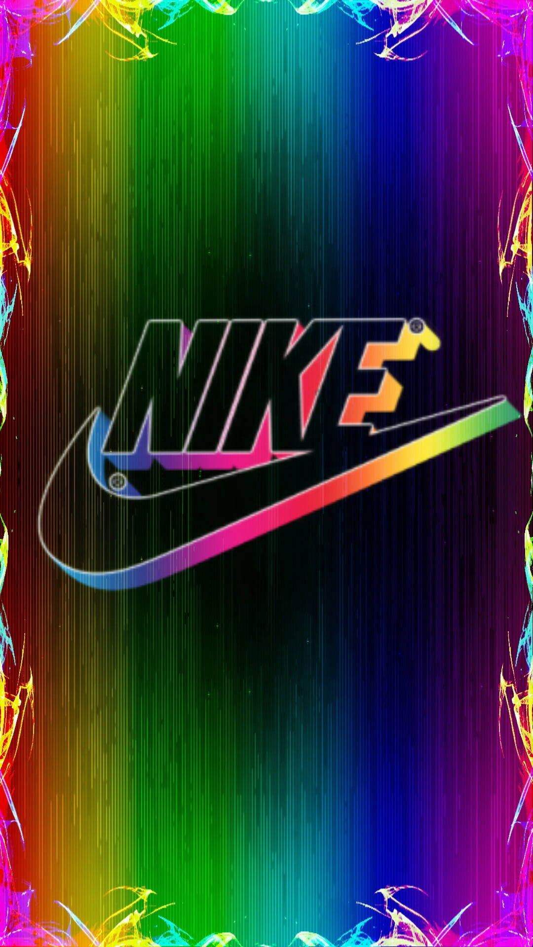 Rainbow Background Nike Iphone Background