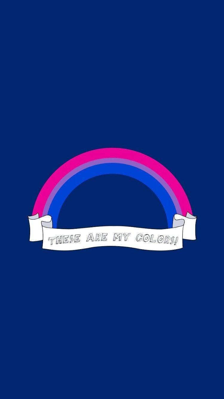 Rainbow Bisexual Flag Background