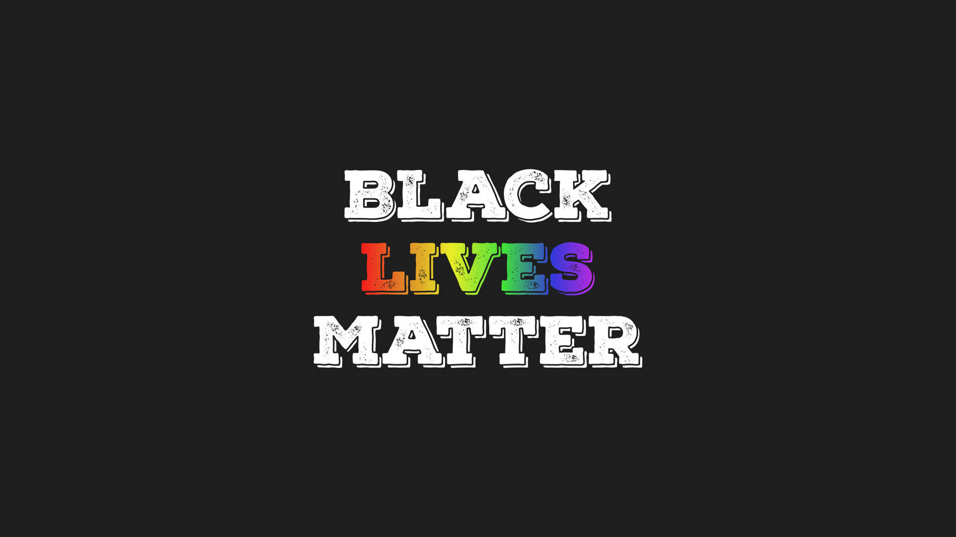 Rainbow Black Lives Matter