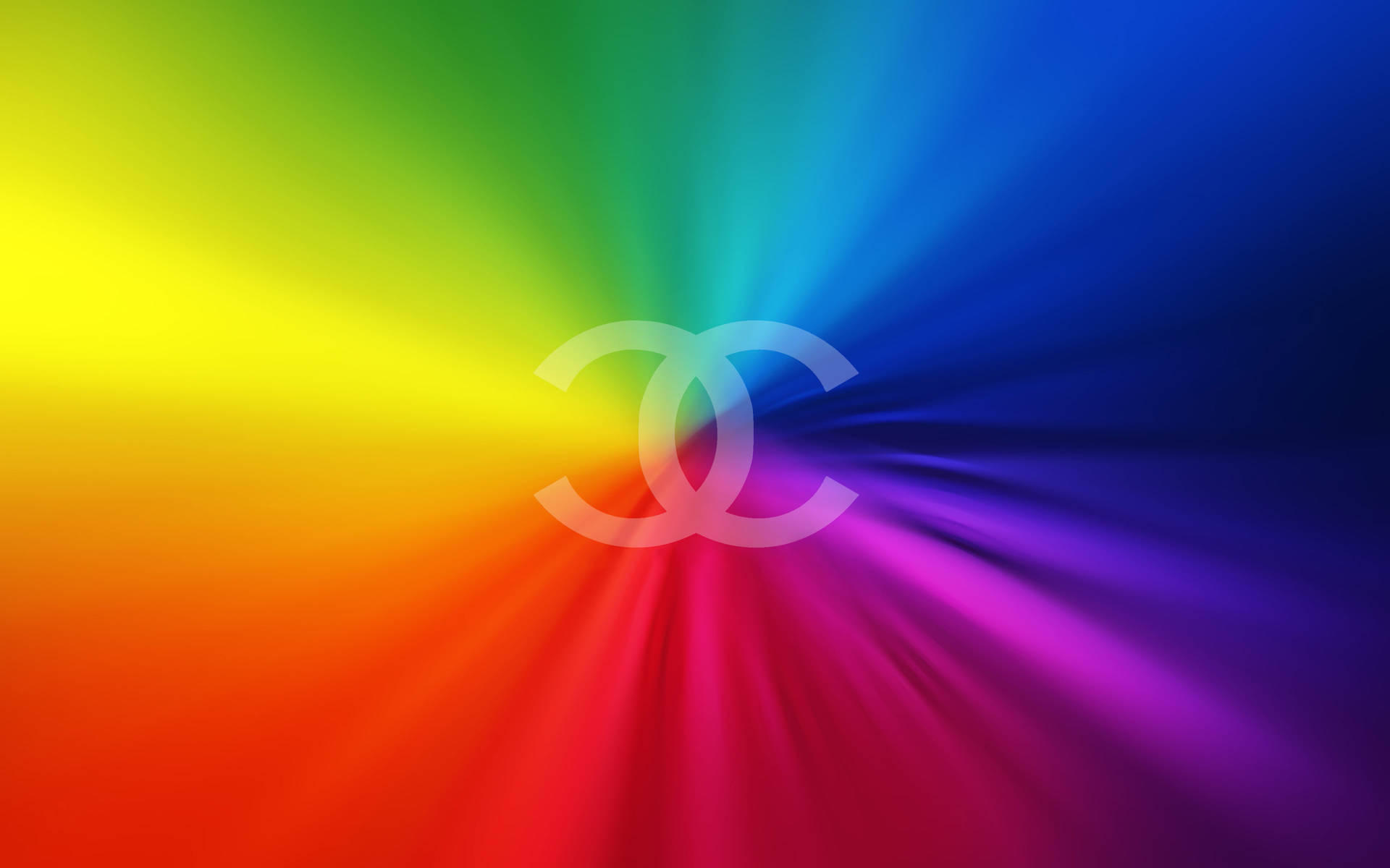 Rainbow Chanel Logo Background